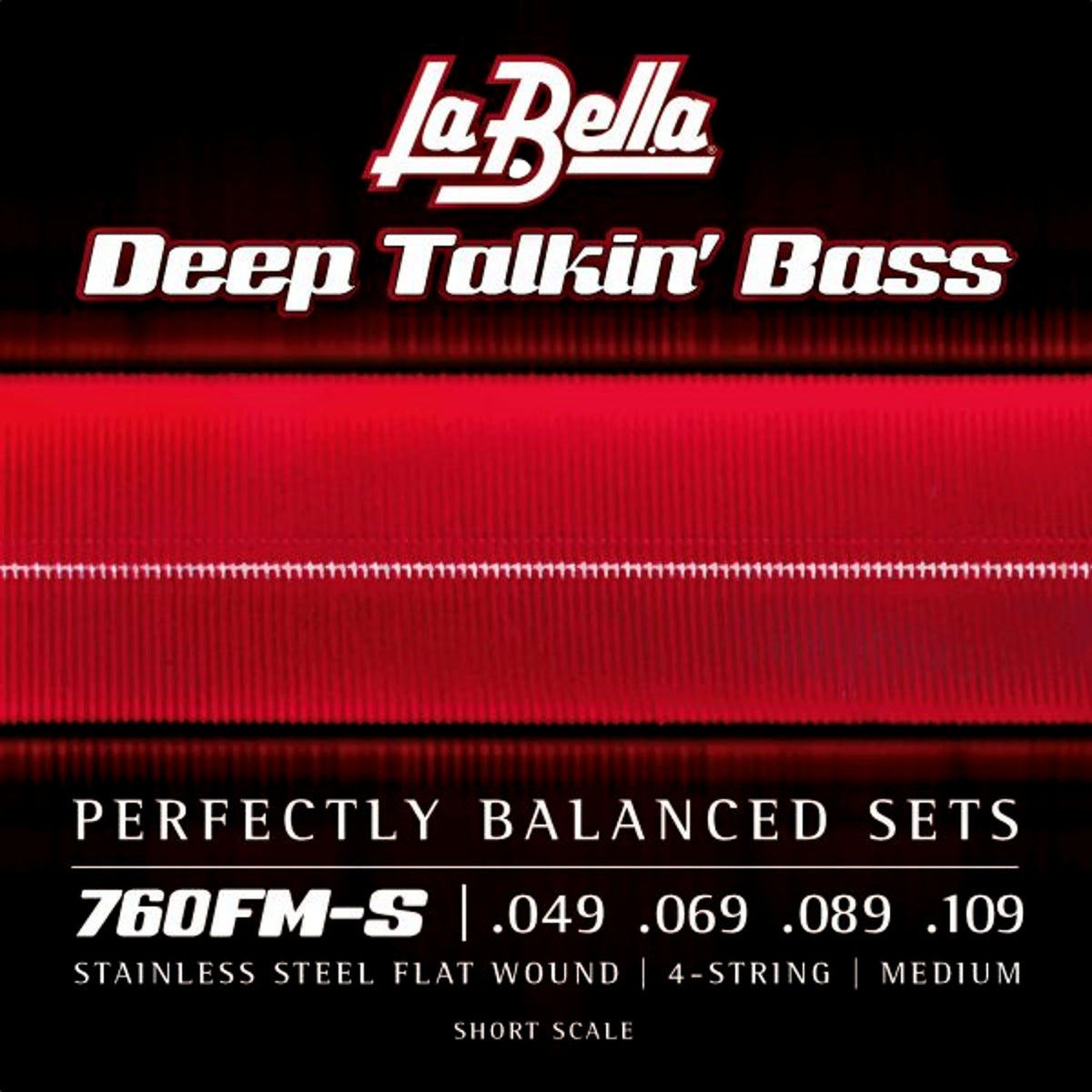 La Bella 760FM-S Deep Talkin’ Bass Flats Medium 49-109 Short Scale