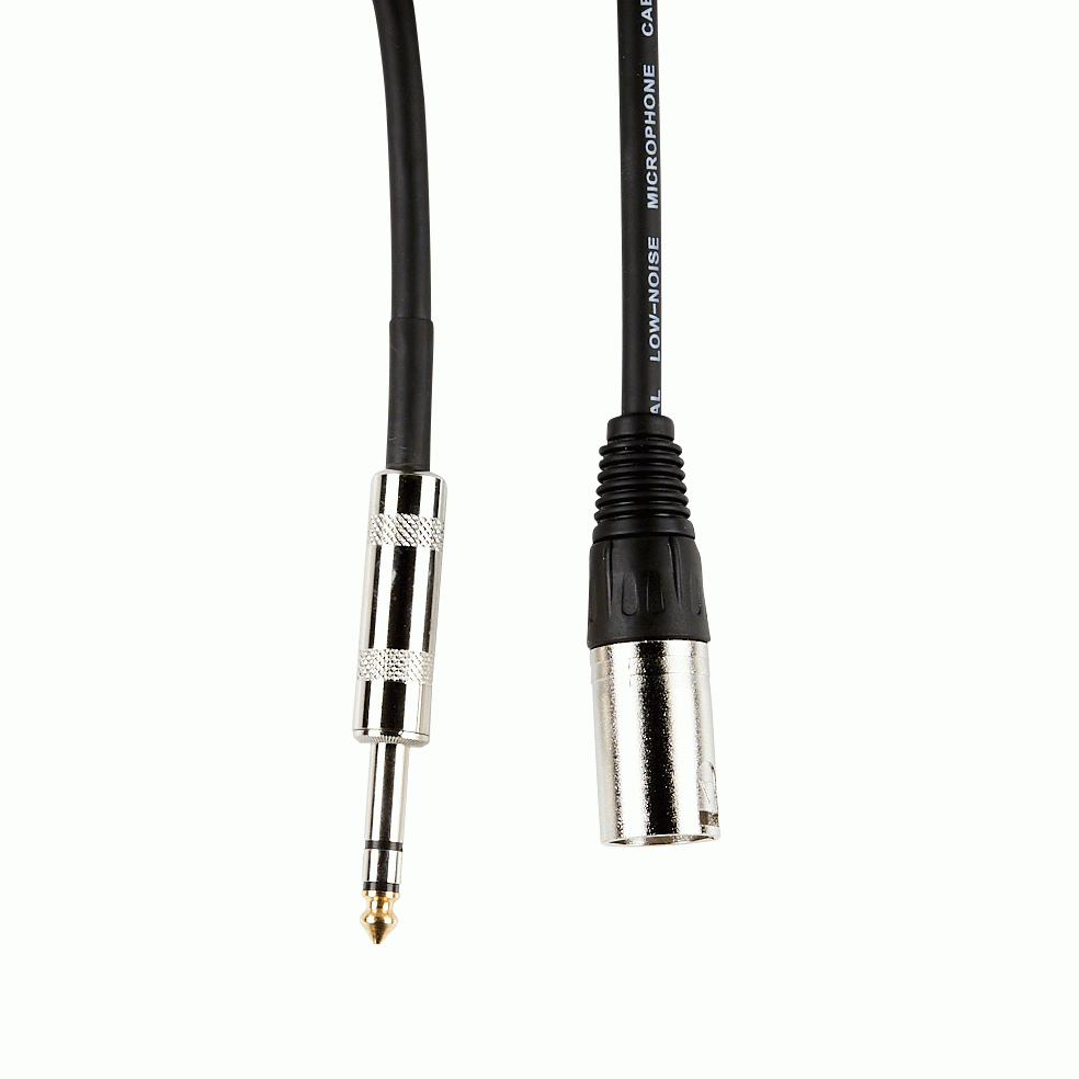Armour XLR Male to 1/4 Inch TRS Cable