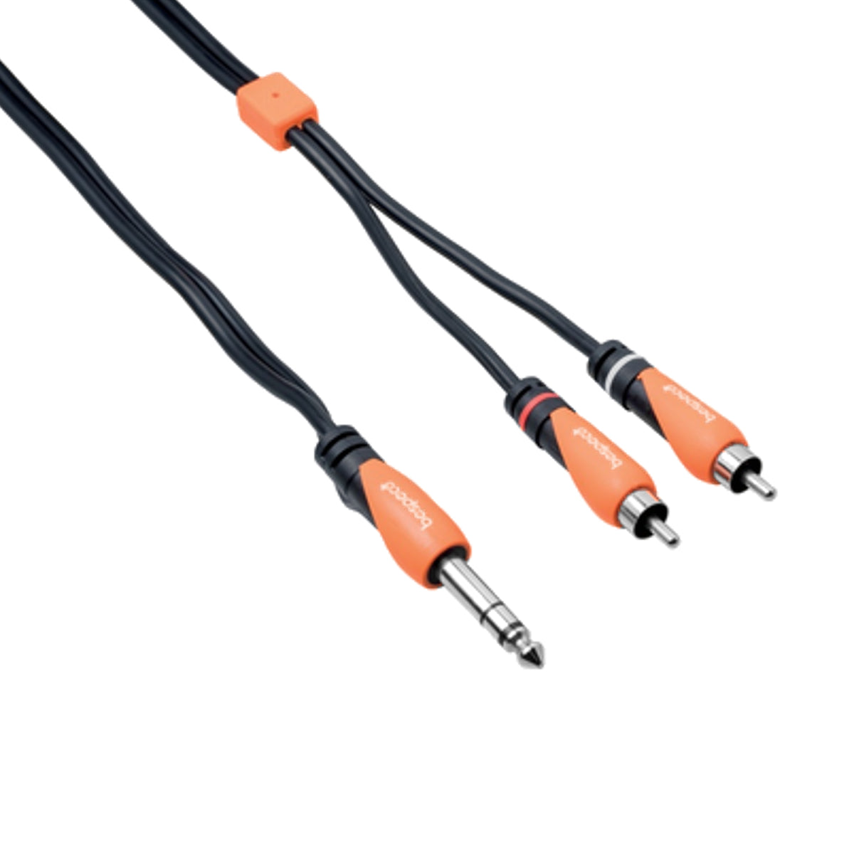 Bespeco 1/4 Inch TRS to 2x RCA Cable 1.8m