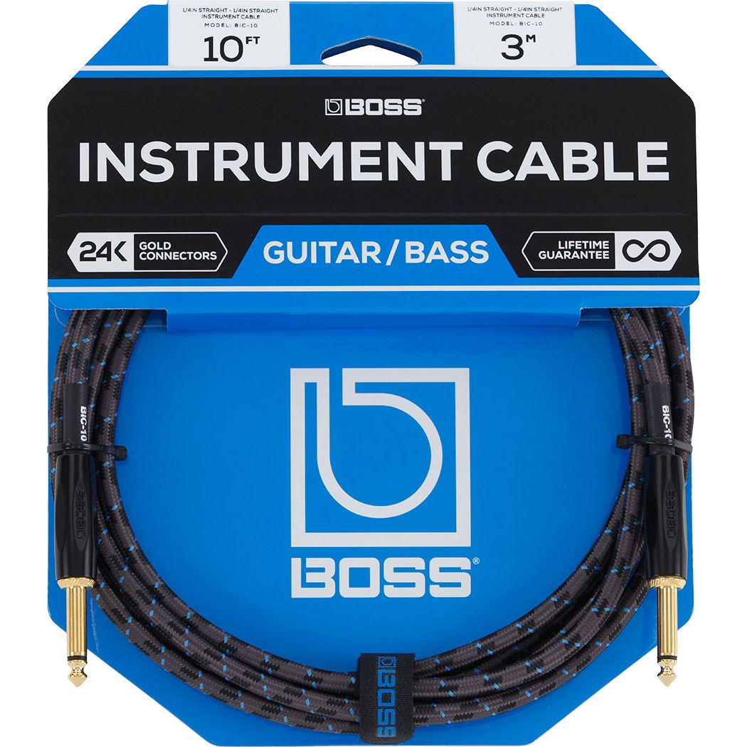BIC-10 Instrument Cable 10ft Straight-Straight