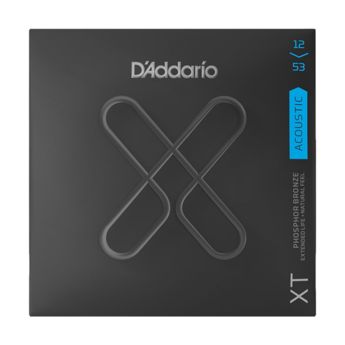 D&#39;Addario XT Light Coated Acoustic Guitar Strings 12-53