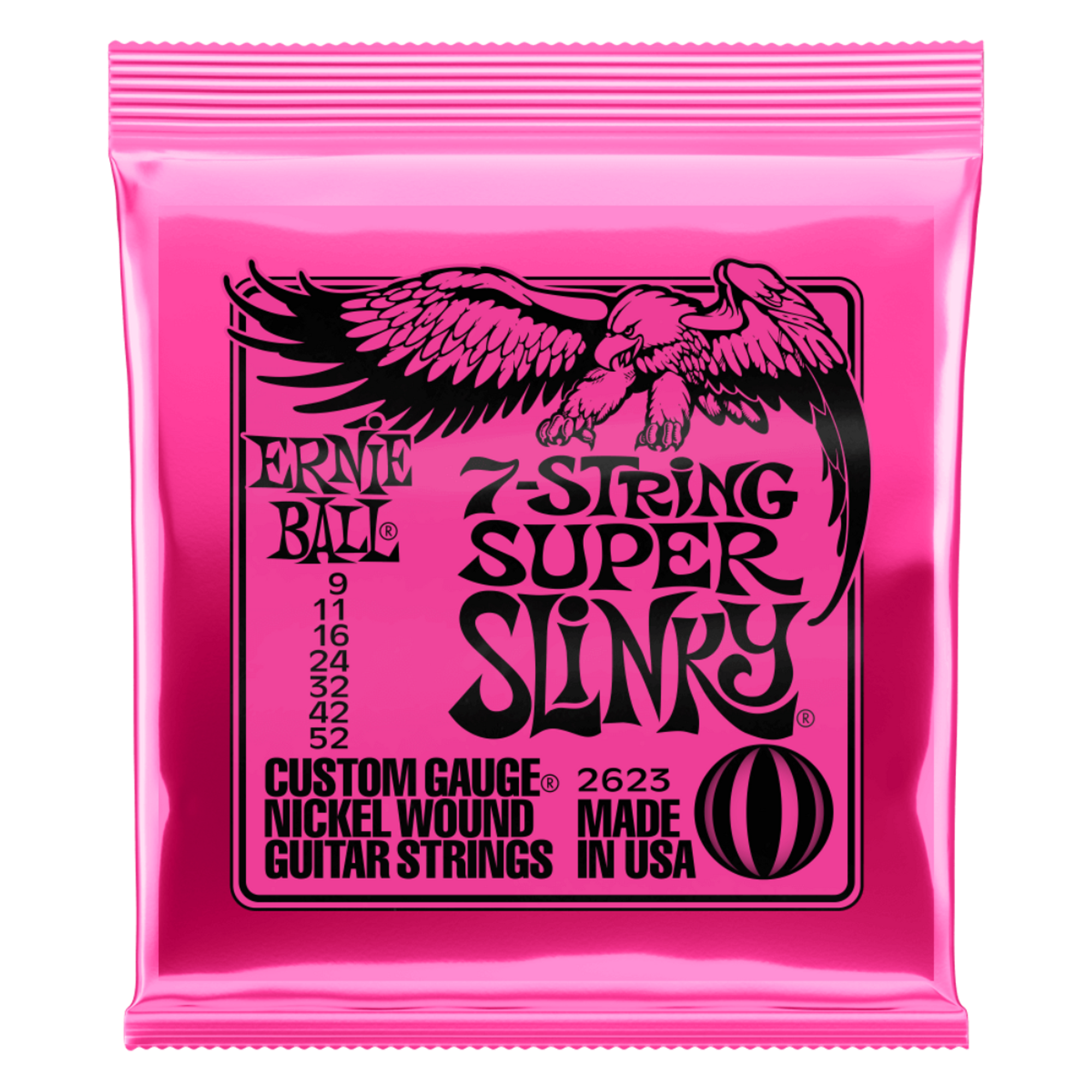 Ernie Ball Nickel Wound Electric Guitar Strings are made from nickel plated steel wire wrapped around tin plated hex shaped steel core wire. The plain strings are made of specially tempered tin plated high carbon steel producing a well balanced tone for your guitar.