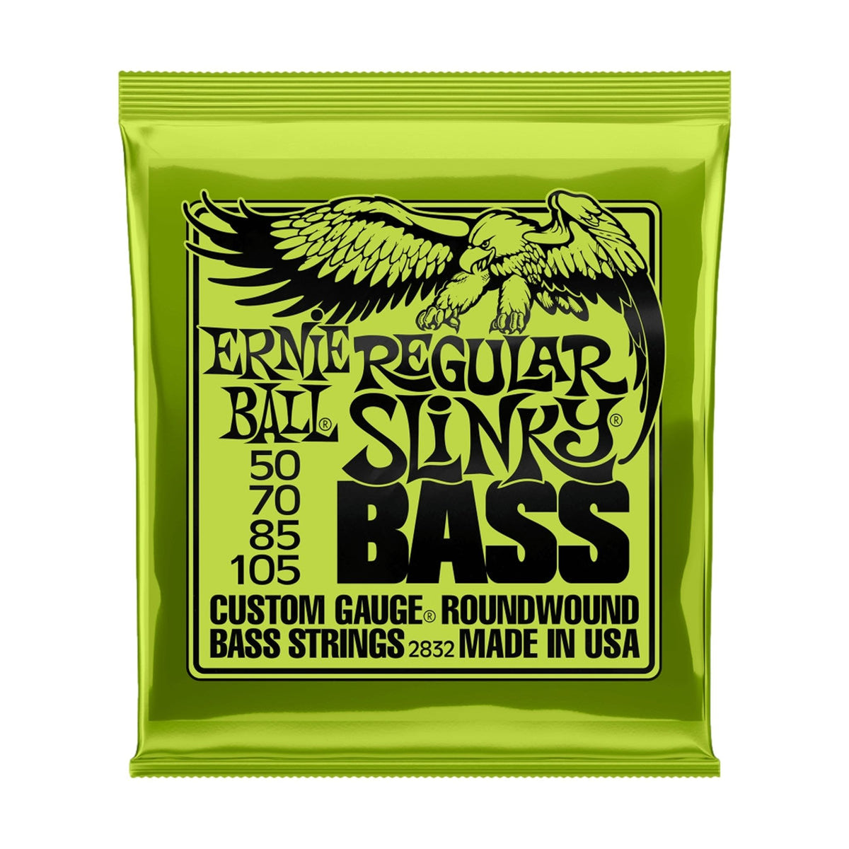 Ernie Ball Regular Slinky Nickel Wound Electric Bass Strings 50-105 Gauge
