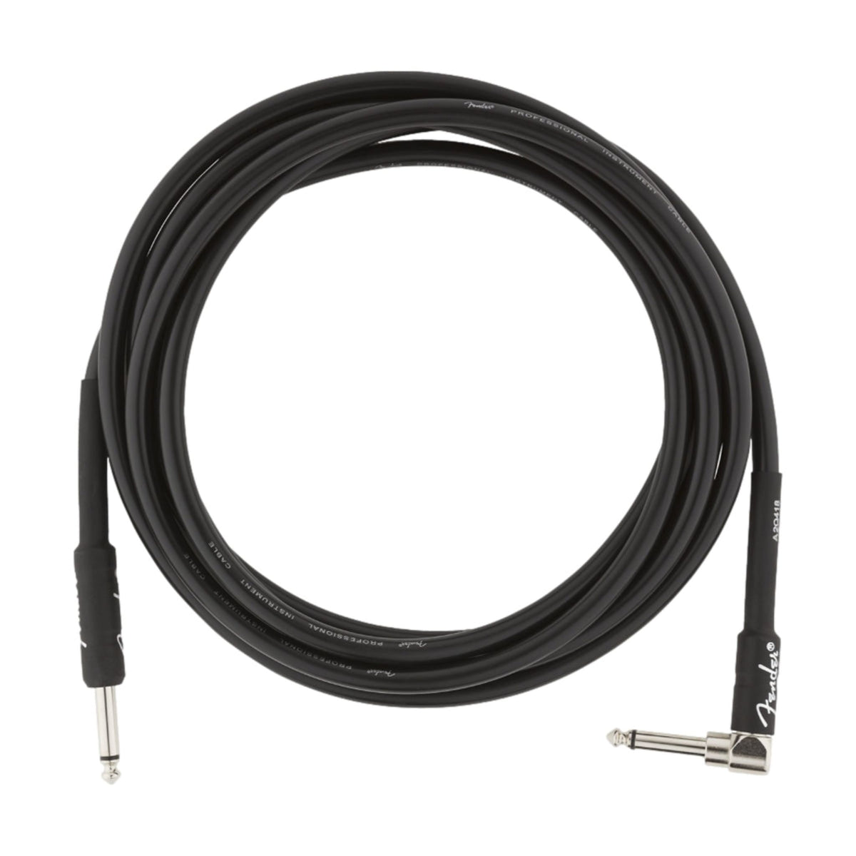 Fender Professional Series Instrument Cable 3m Black Straight-Angle