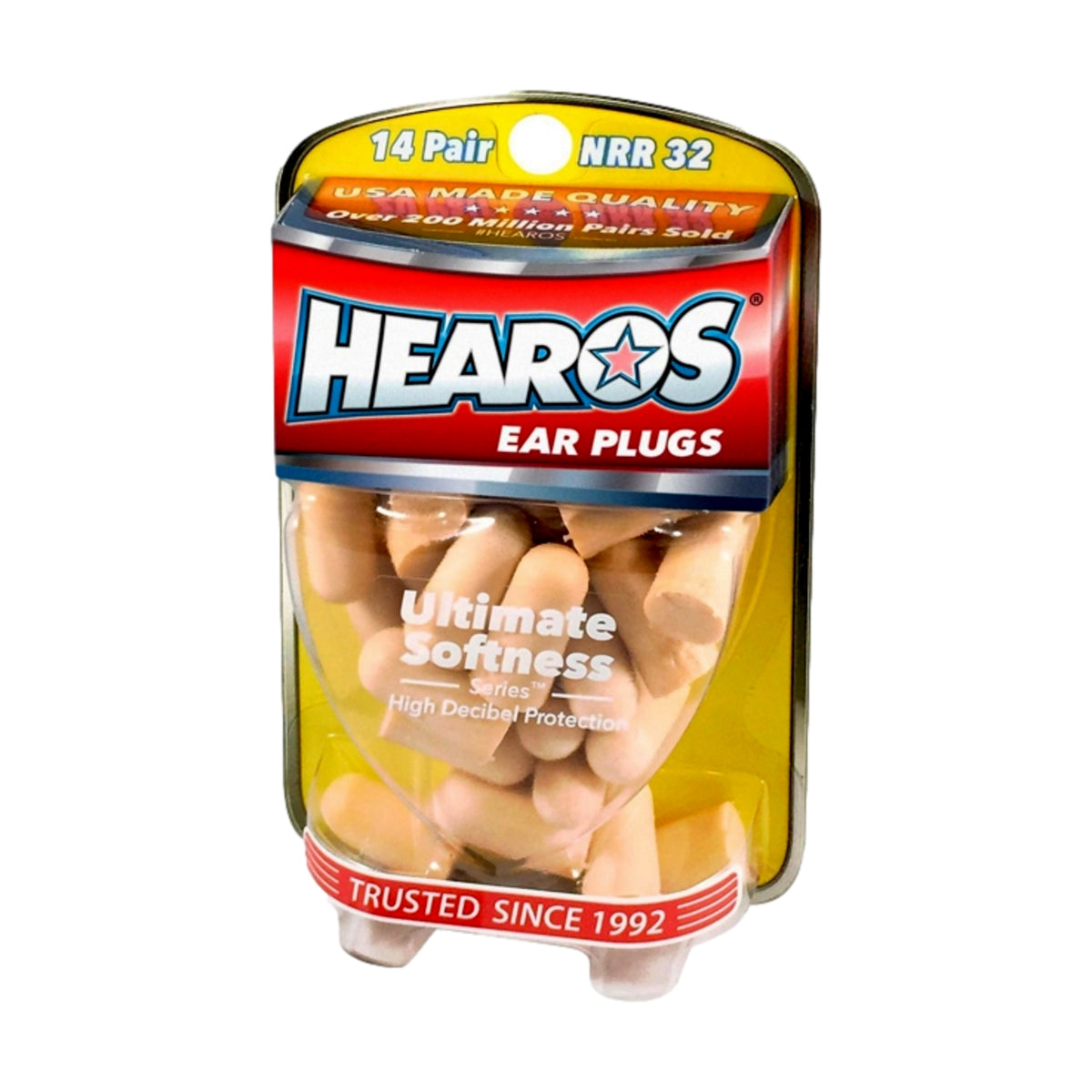 HEAROS Ultimate Soft Ear Plugs - 6 pair