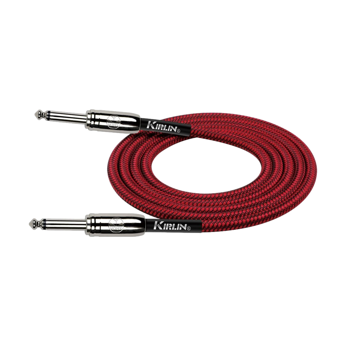 Kirlin 20 Foot Instrument Cable Red Entry Woven