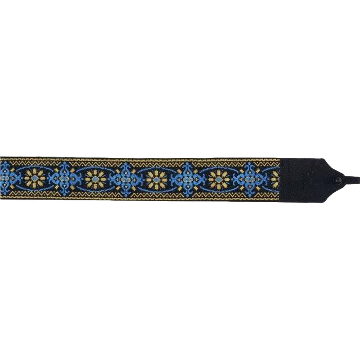LM Banjo Strap 2 Inch Blue and Gold