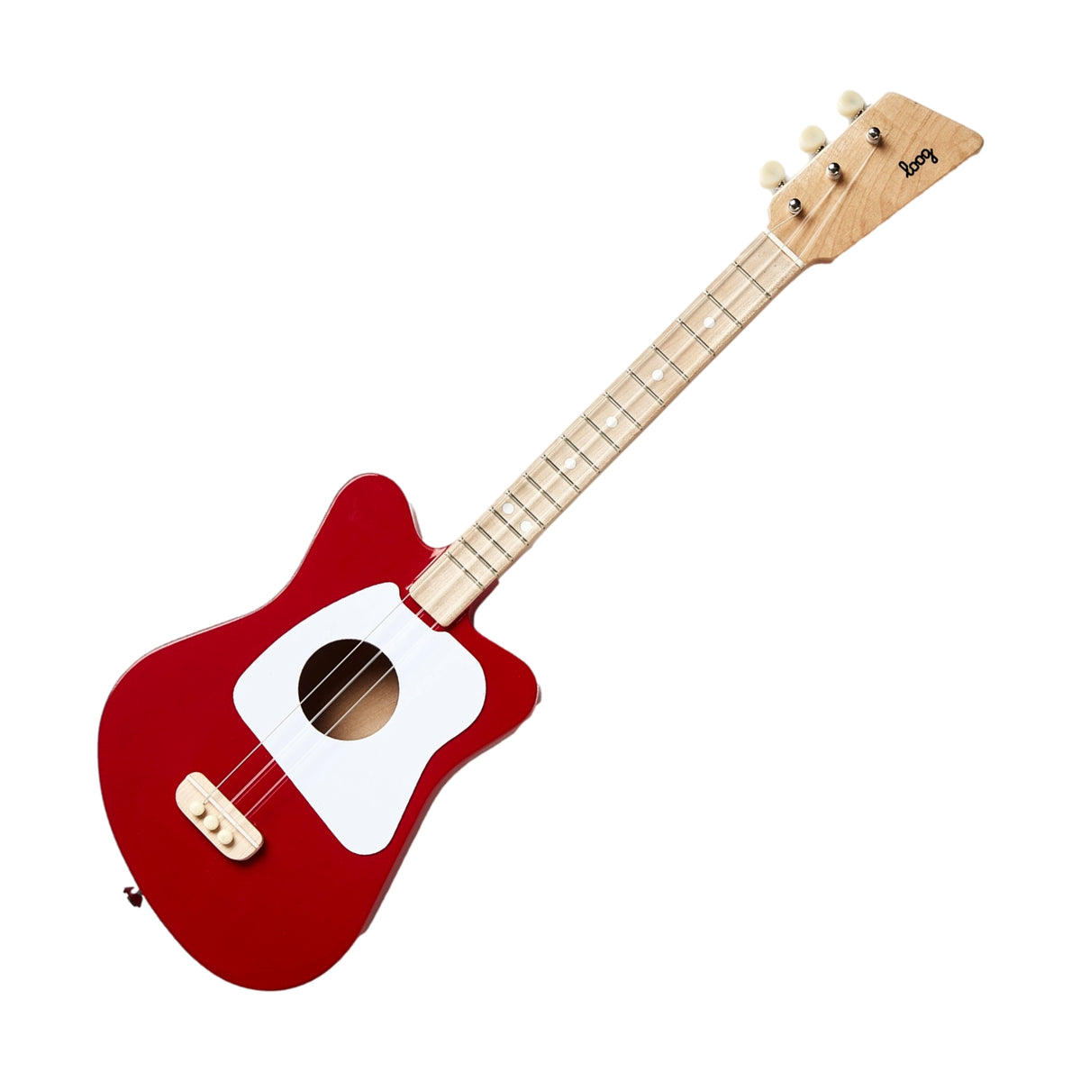 Loog Mini Acoustic 3 String Kids Guitar Red