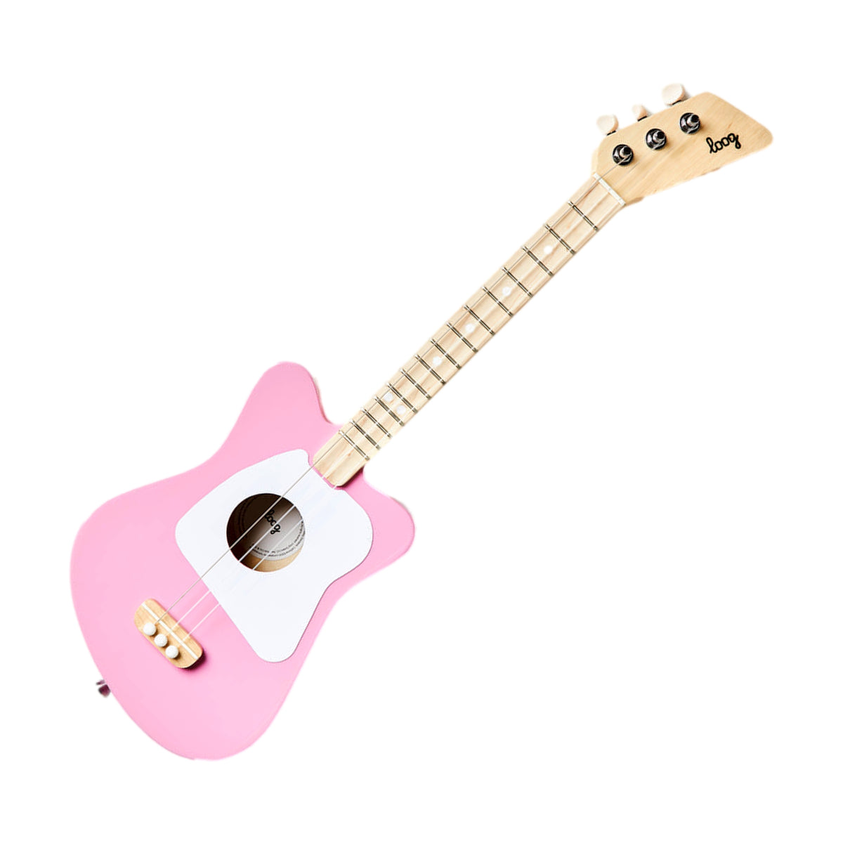 Loog Mini Electric 3 String Kids Guitar Pink