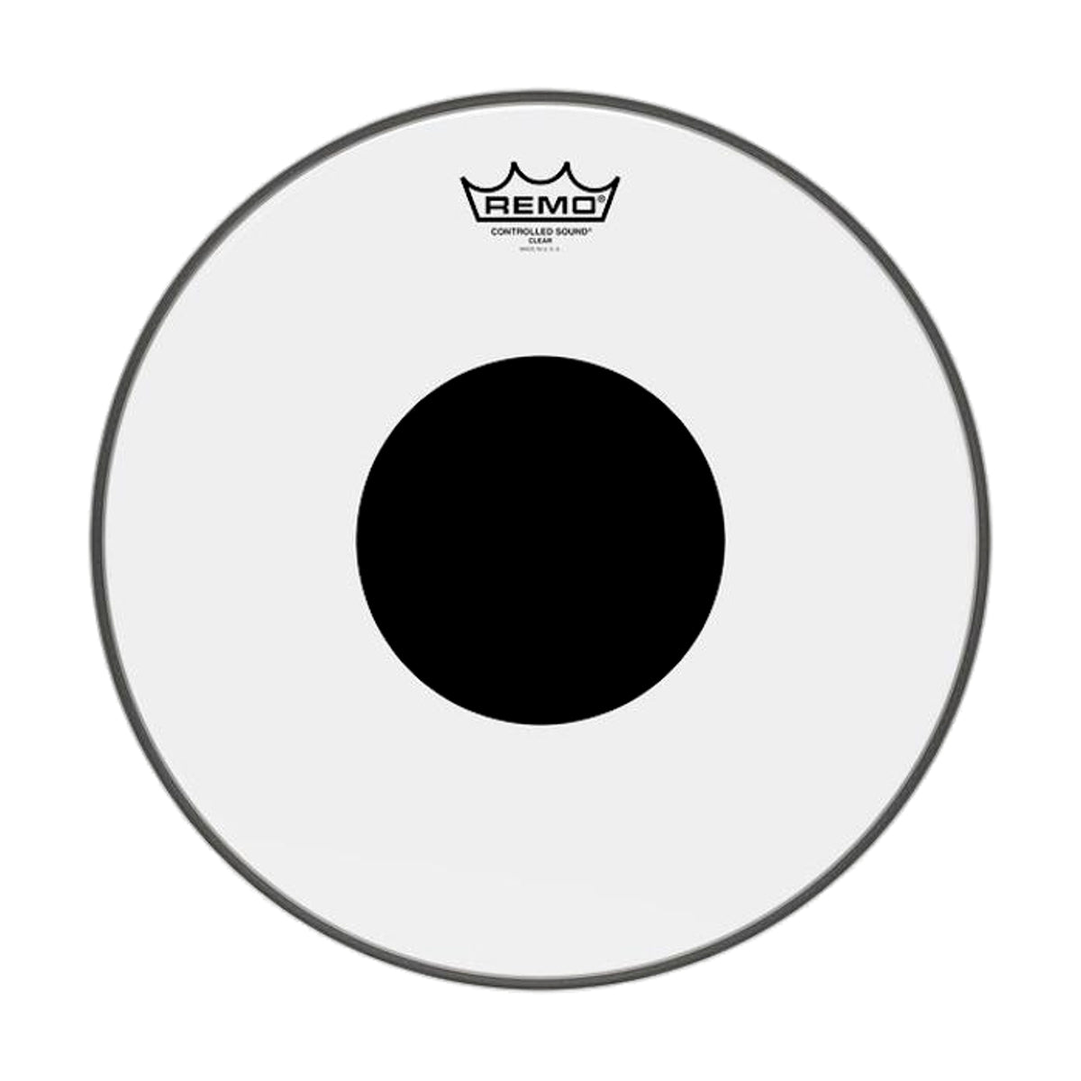 Remo Controlled Sound Clear Top Black Dot 24 Inch Bass Drum Head