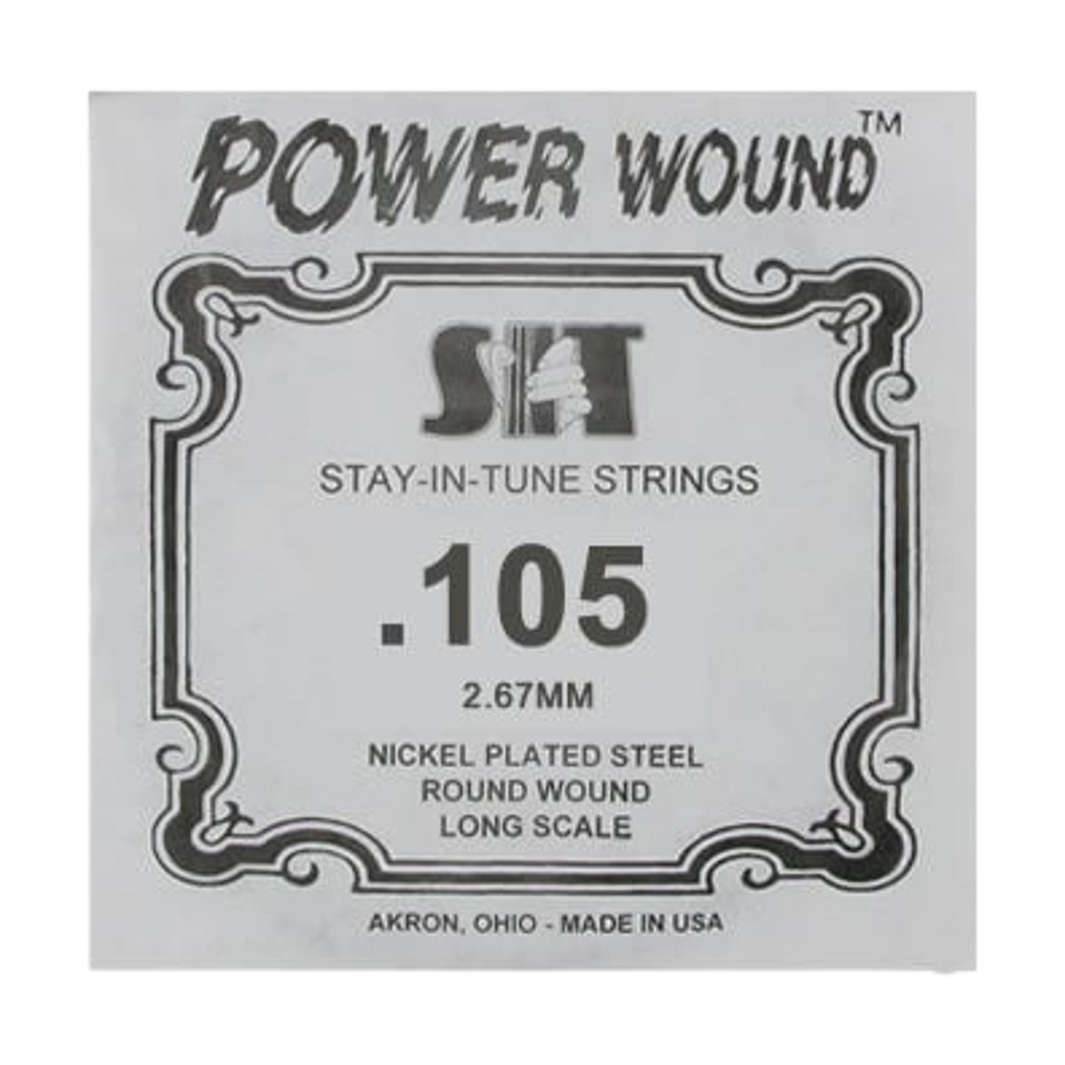 SIT Power Wound Electric Bass Single String .105