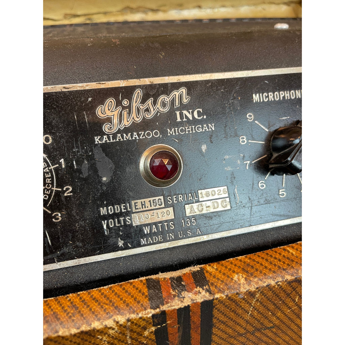 Used Gibson EH-185 Amp and Lap Steel set circa 1939