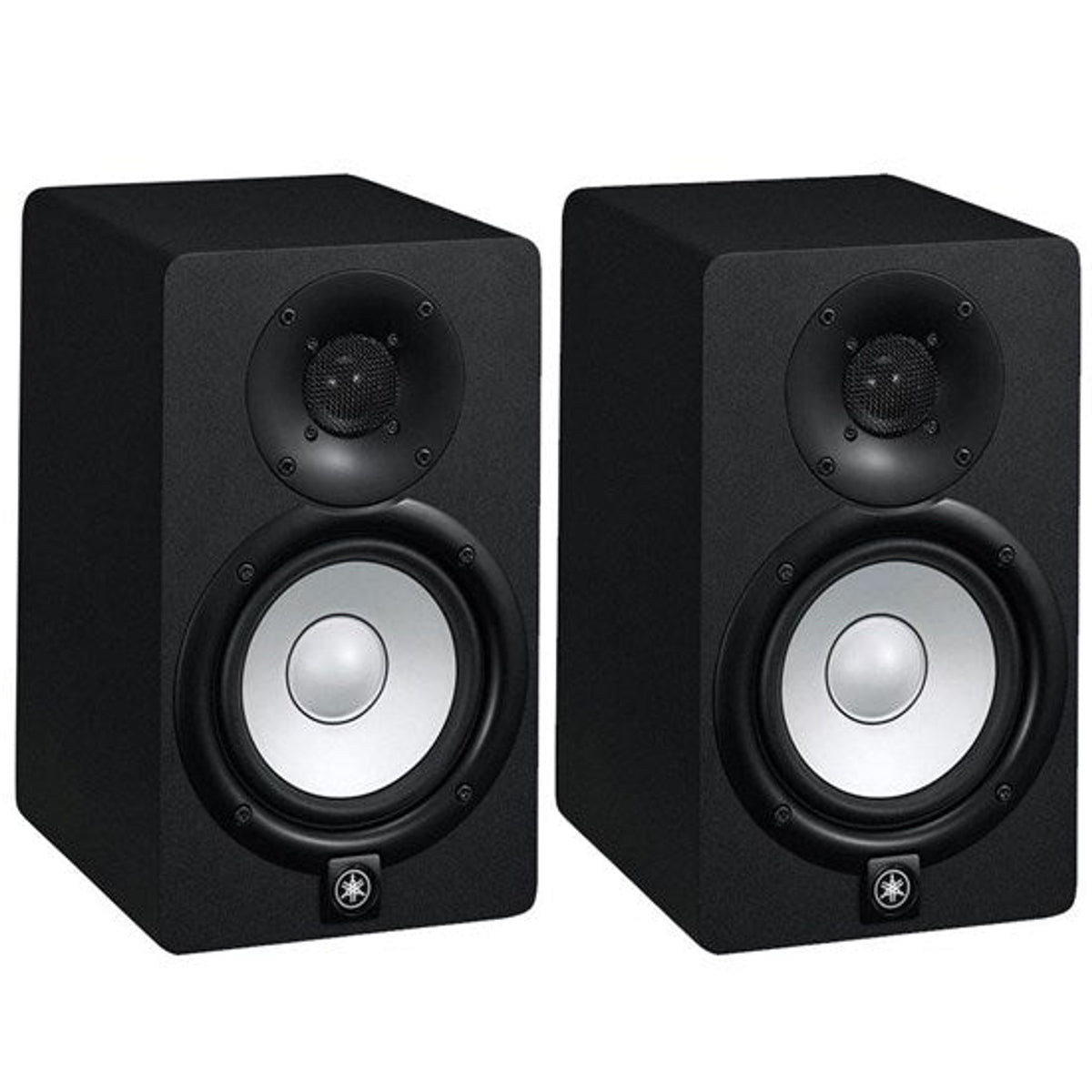 The Yamaha HS5 Active Nearfield Studio Monitors maintain the iconic white woofer and signature sound of Yamaha&#39;s nearfield reference monitors have been the industry standard since their introduction in the 1970s for one reason: accuracy.