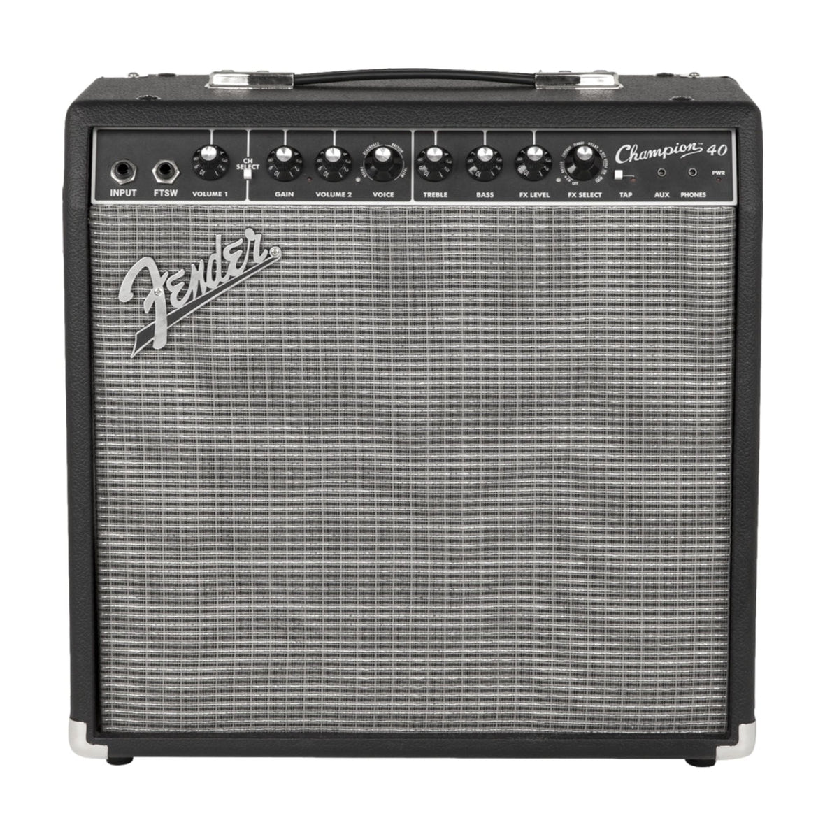 The Fender Champion 40 is easy to use and versatile enough for any style of guitar playing, the 40-watt, 1x12&quot; Champion 40 is an ideal choice as your first practice amp and an affordable stage amp.