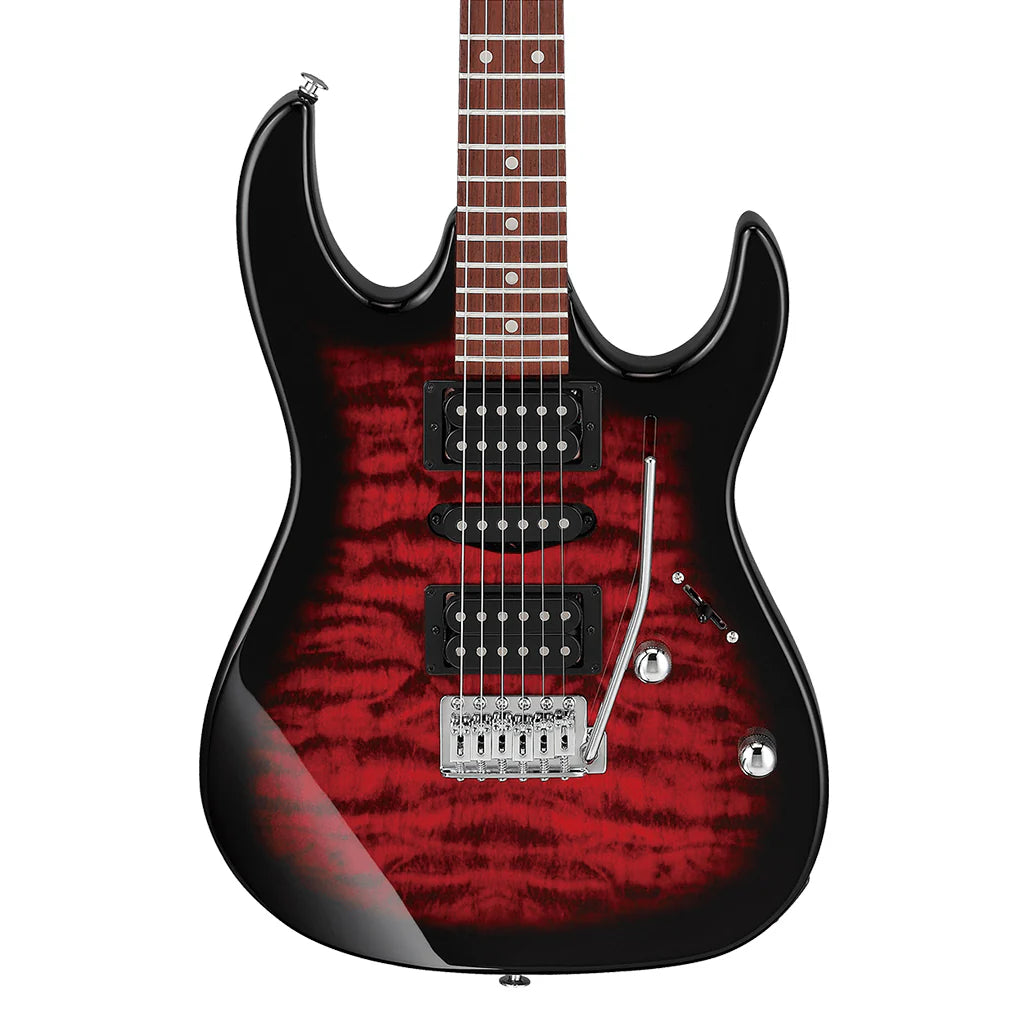 Ibanez RX70QA TRB Electric Guitar Transparent Red Burst