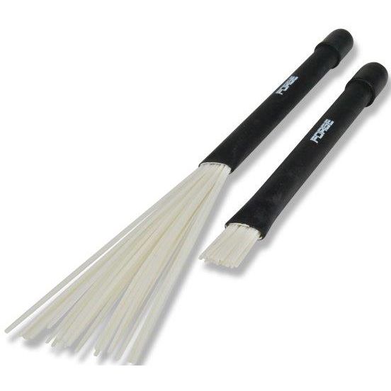 Forge Nylon Drum Brushes Flick Out Design Rubber