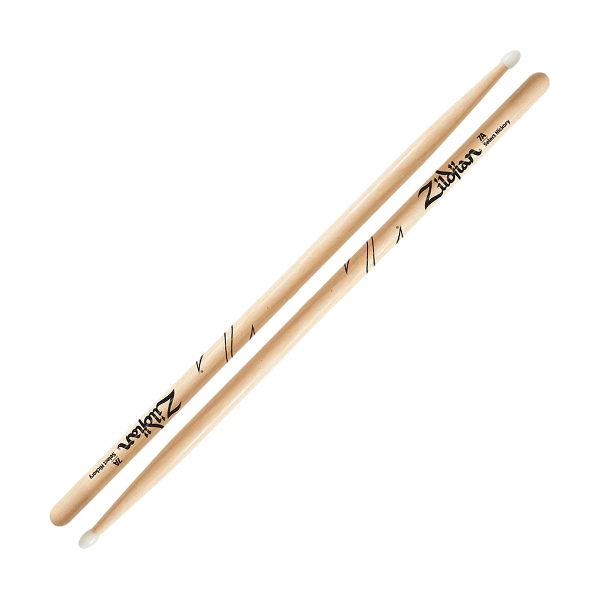 Zildjian 7A Drumsticks Hickory Nylon Tip