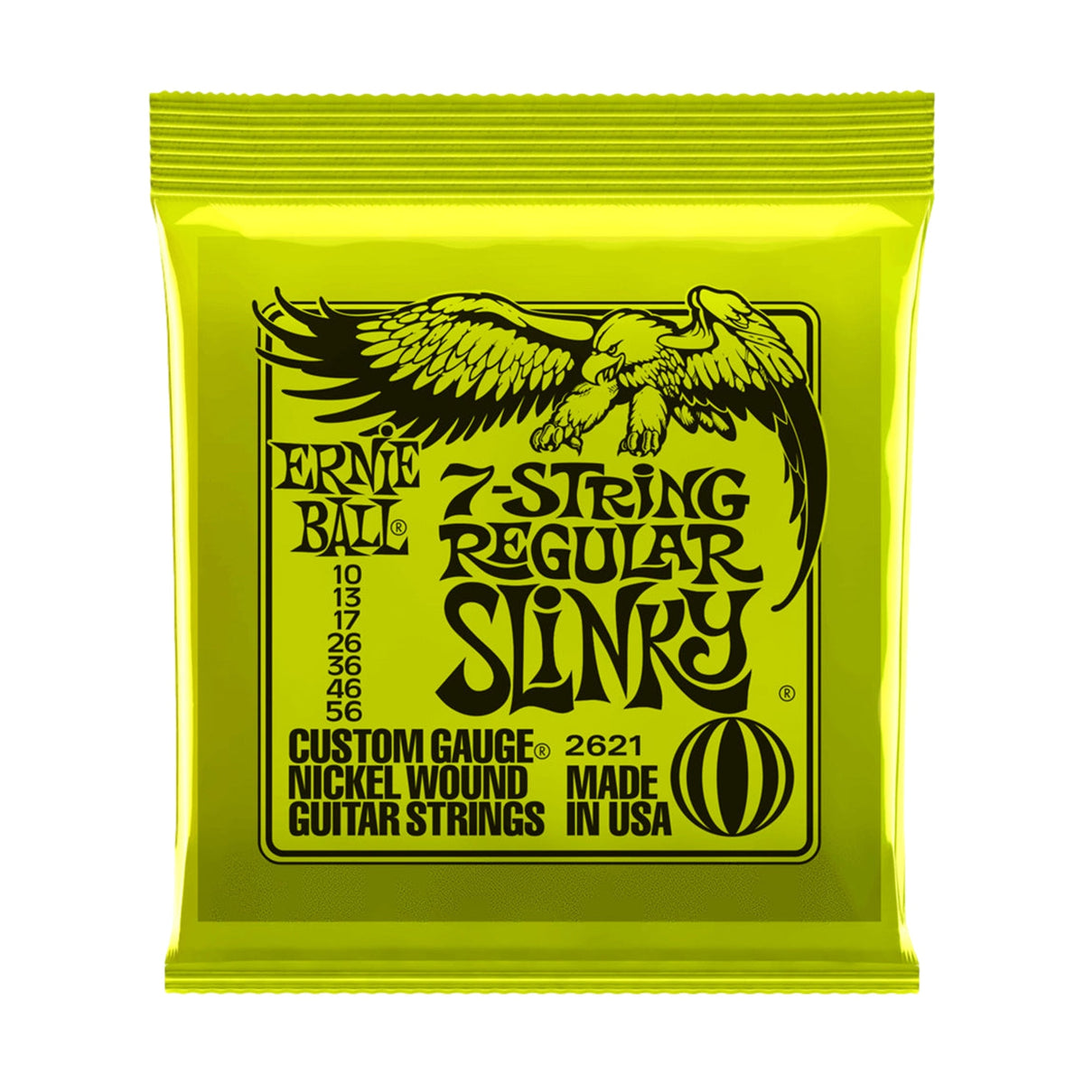 Ernie Ball Regular Slinky 7 Electric Guitar Strings String 10-56