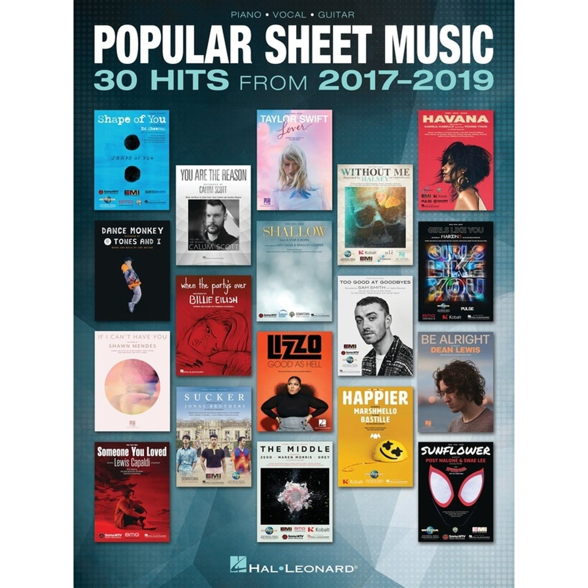 Popular Sheet Music 30 Hits from 2017-2019