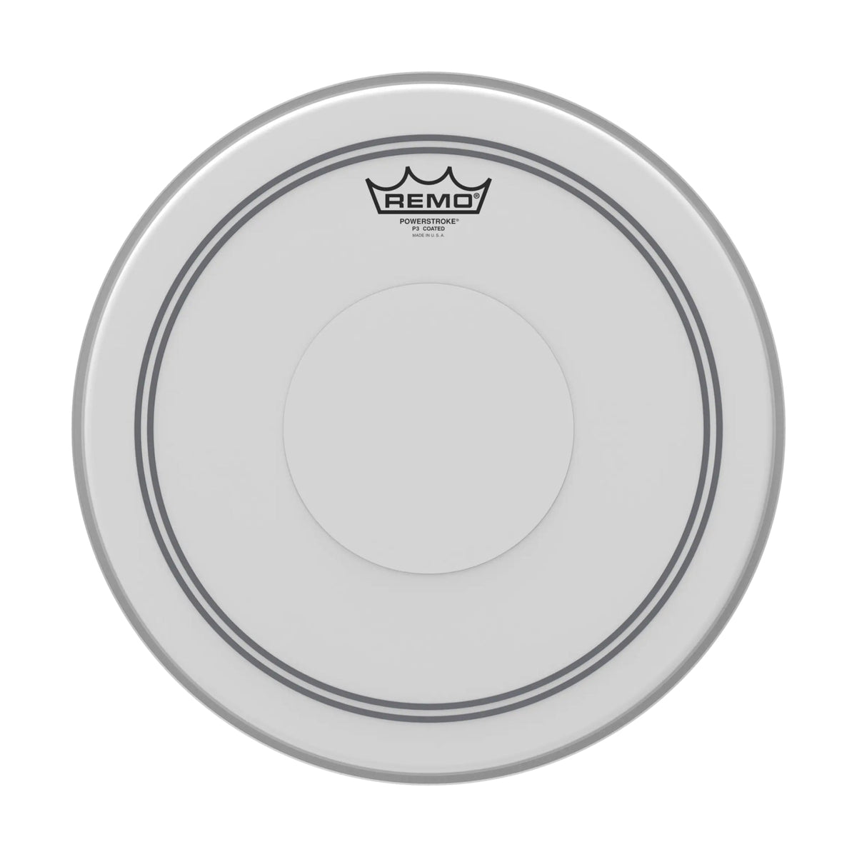 Remo Powerstroke P3 Coated 14 Inch Drum Head Top Clear Dot