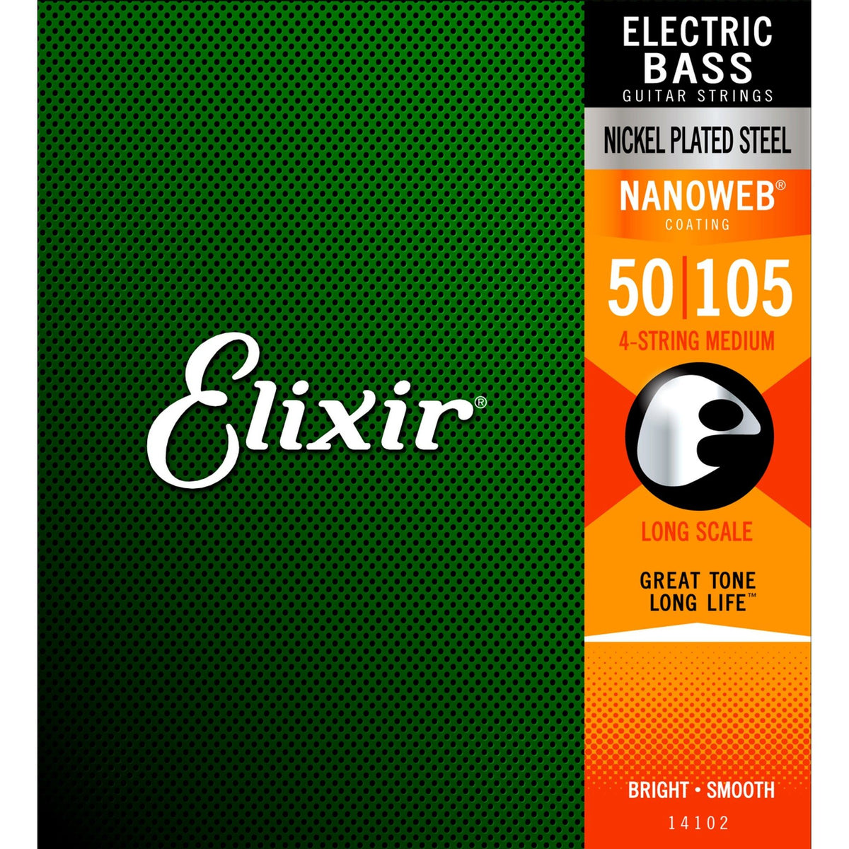 Elixir 14102 Nanoweb Bass Strings Heavy 50-105