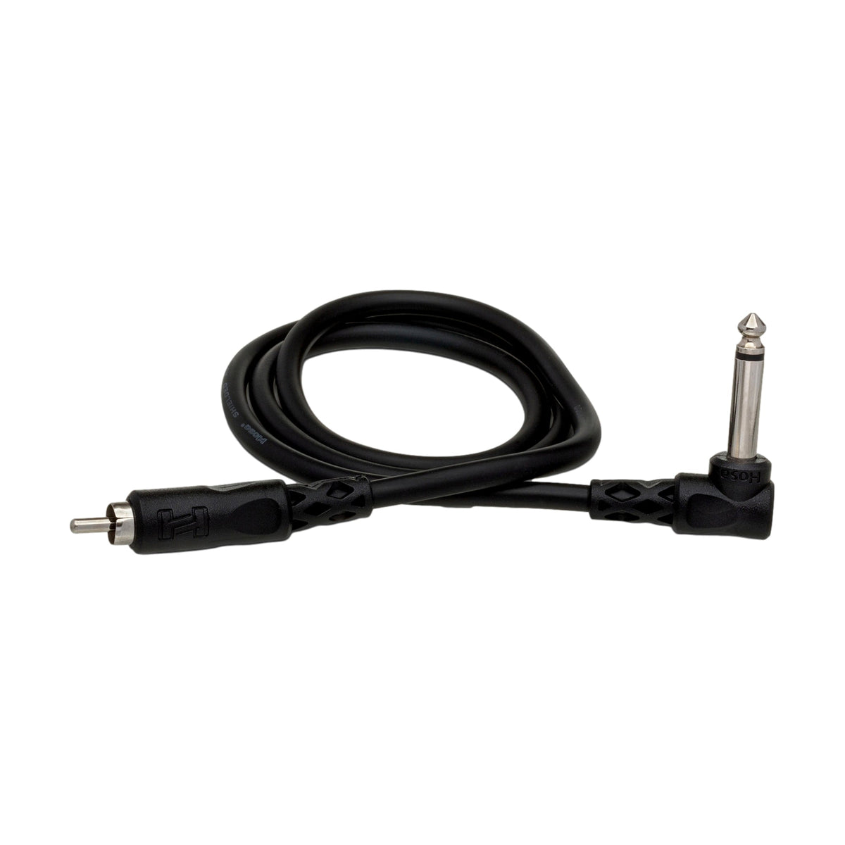 Hosa 1/4 Inch TS Right Angle to RCA 3ft Unbalanced Interconnect Cable