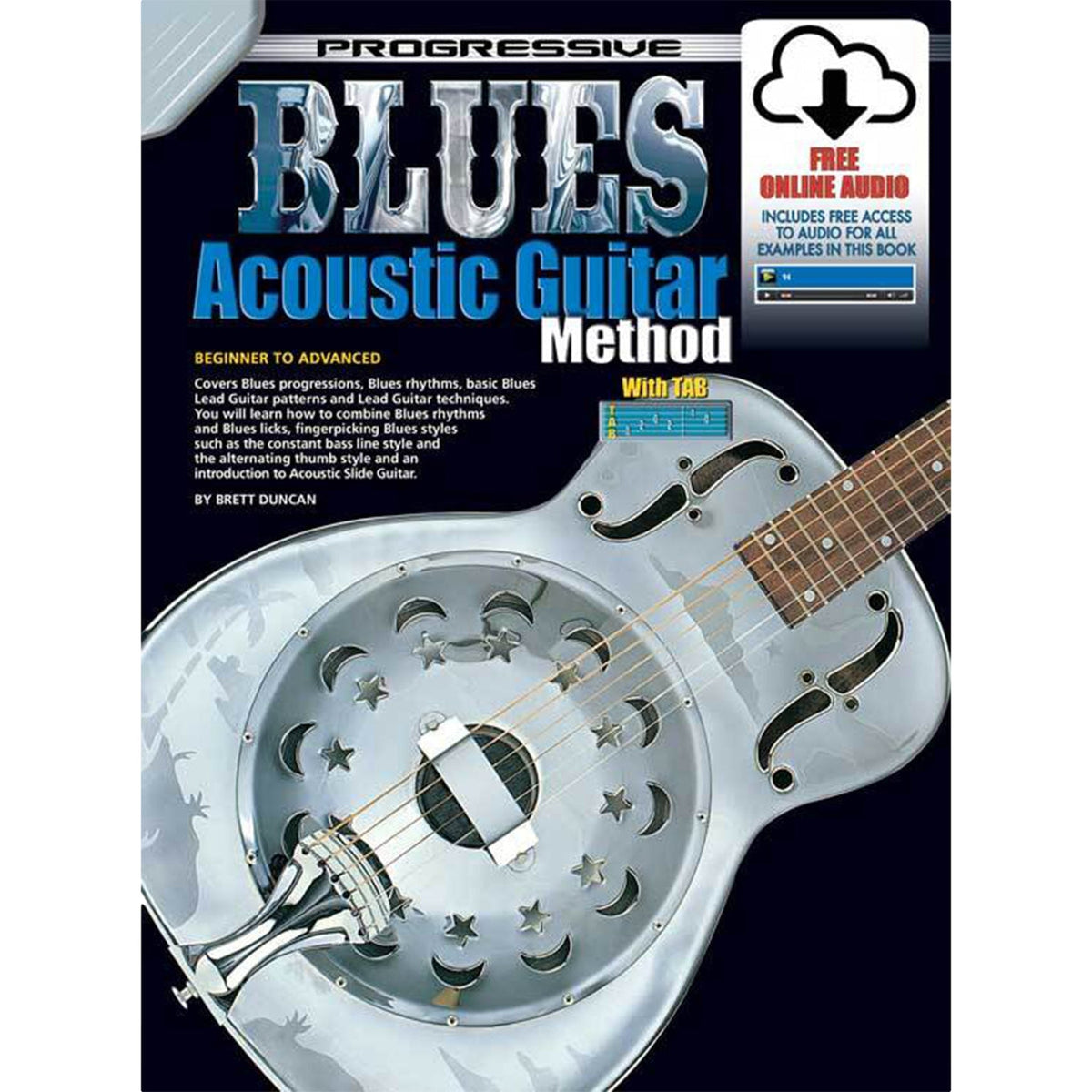 Progressive Books Blues Acoustic Guitar Book and Online Media
