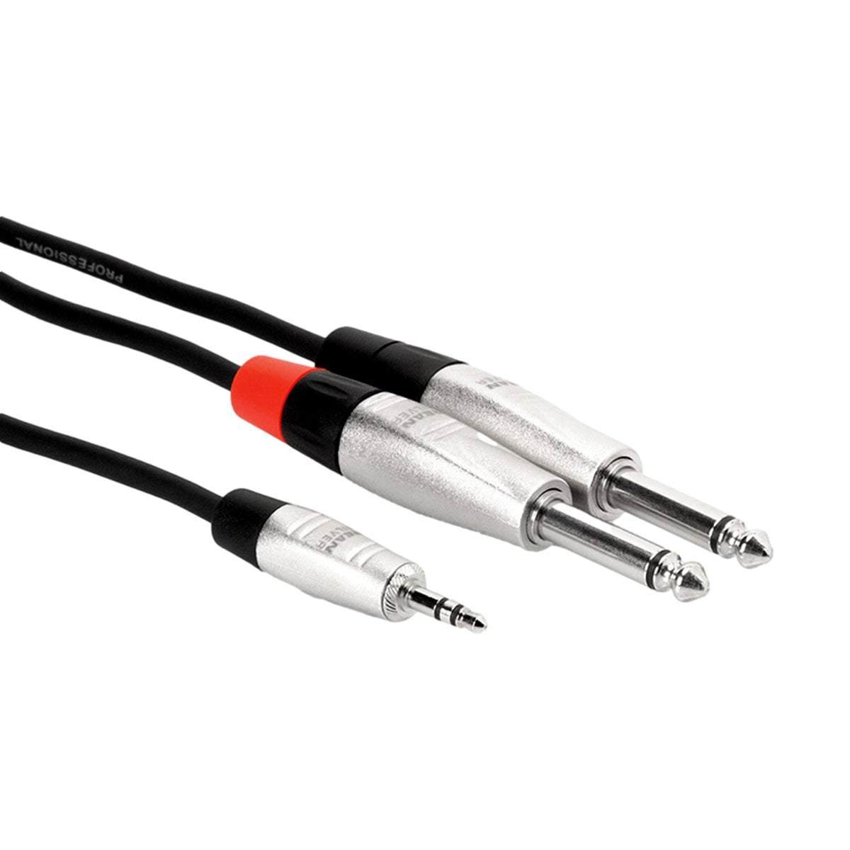 Hosa Rean 3.5mm TRS to Dual 1/4 Inch TS 10ft Pro Stereo Breakout Cable