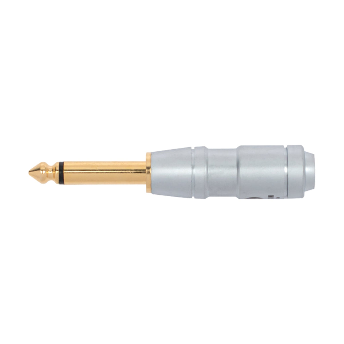 Jack Plug Mono 6.3mm Gold Shaft Satin Finish