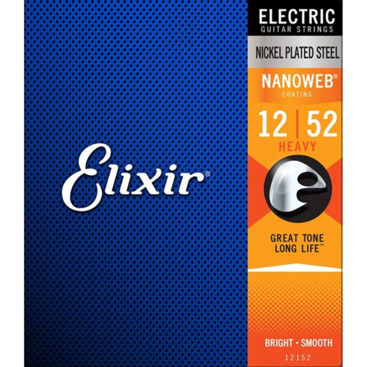 Elixir 12152 Nanoweb Electric Guitar String Set 12-52 Heavy