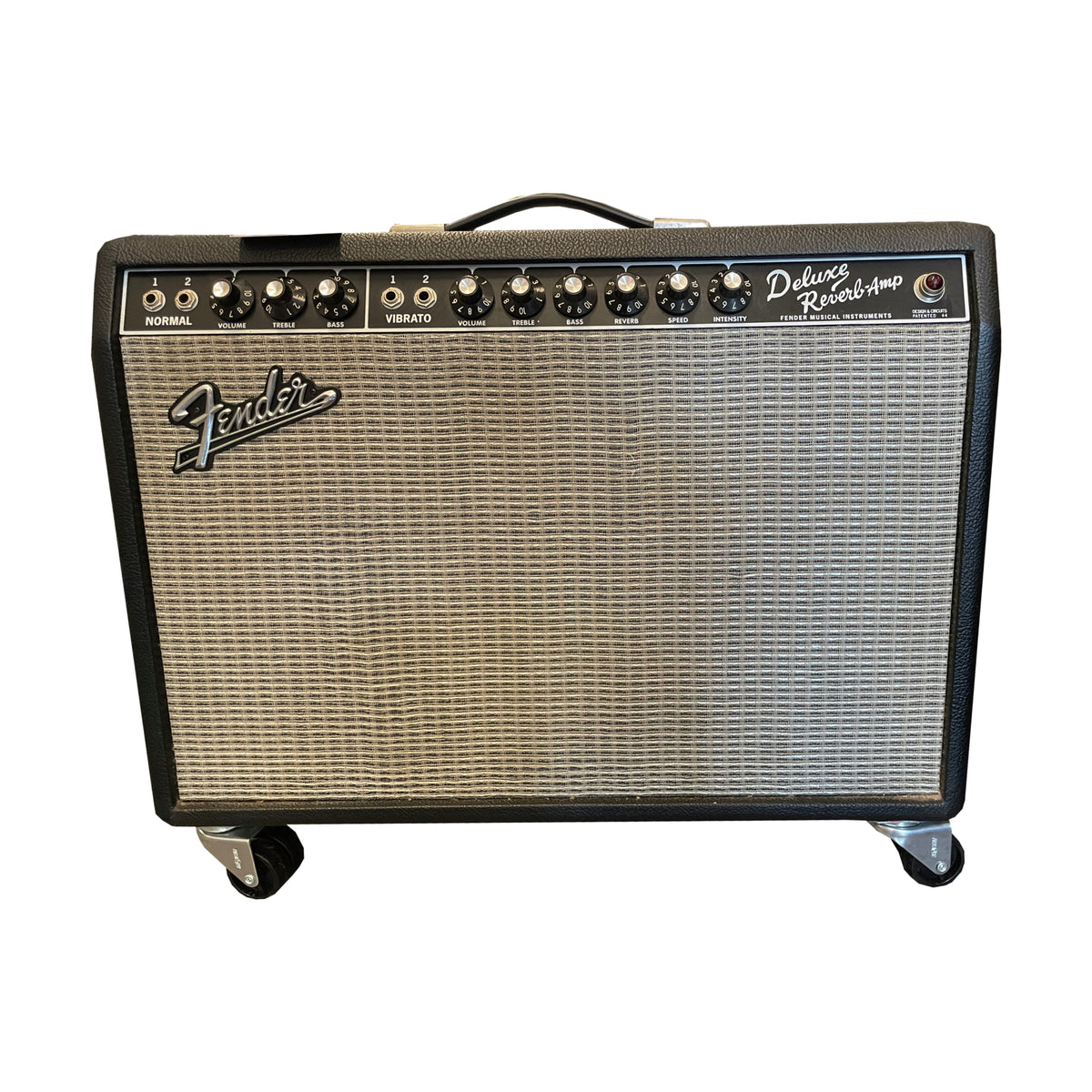 Used 2010 Fender 65 Deluxe Reverb Guitar Amplifier with Wheels