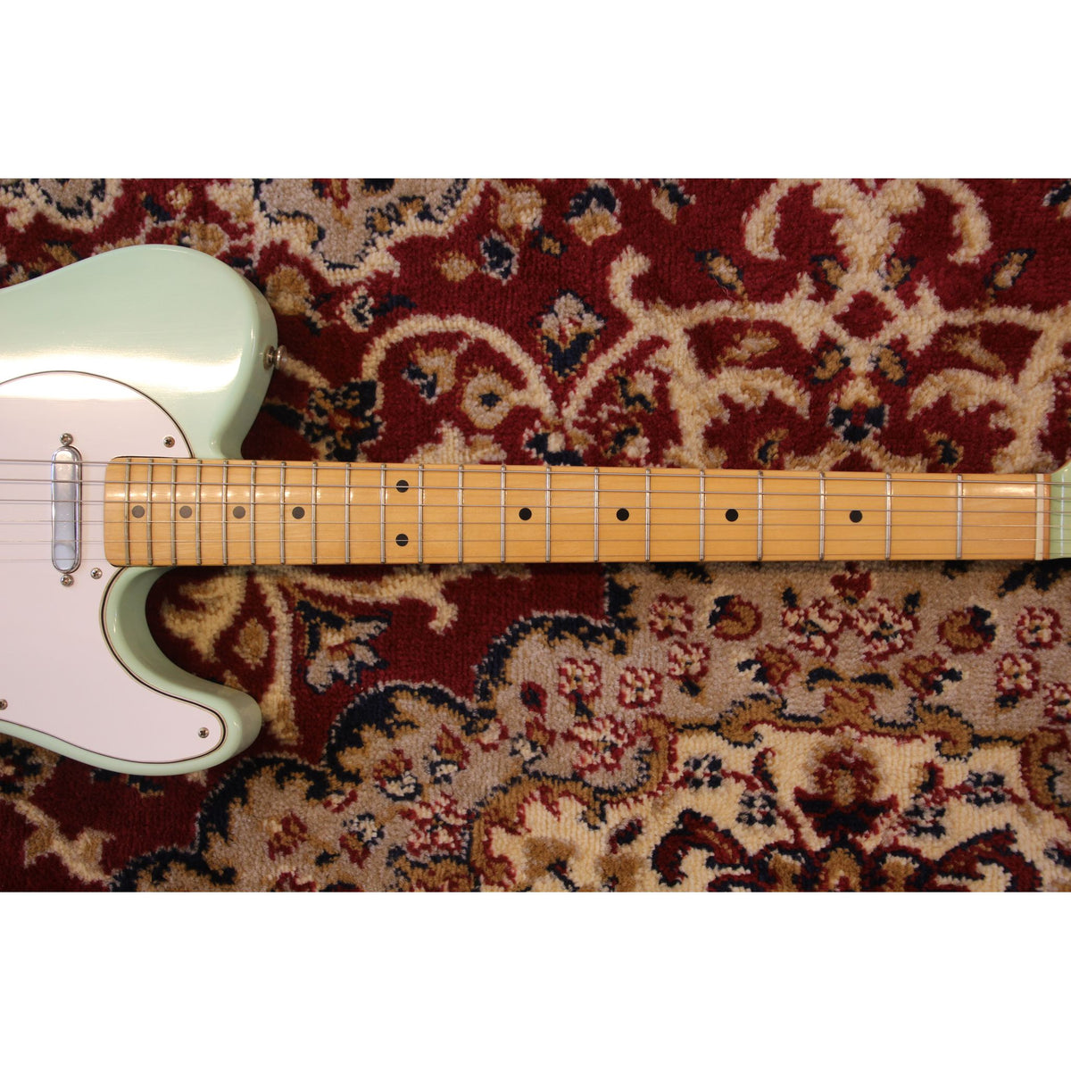 Scintilla Used Scintilla Green Dolphin Thinline Tele with Hard Case