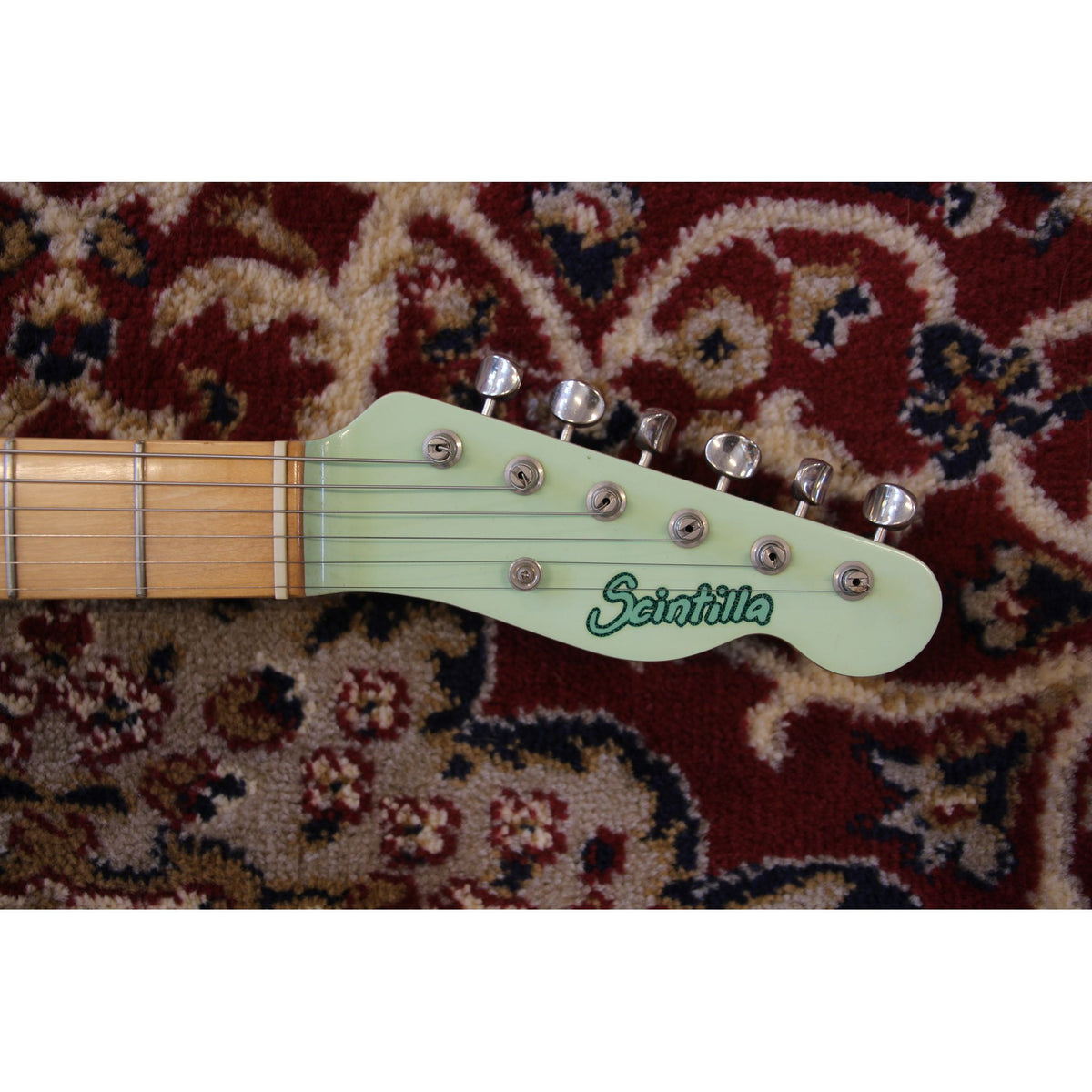 Scintilla Used Scintilla Green Dolphin Thinline Tele with Hard Case
