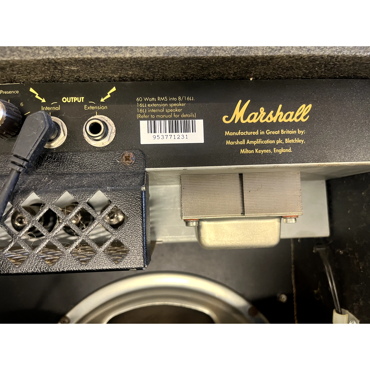 Used Marshall JTM60 60W Combo Tube Electric Guitar Amplifier
