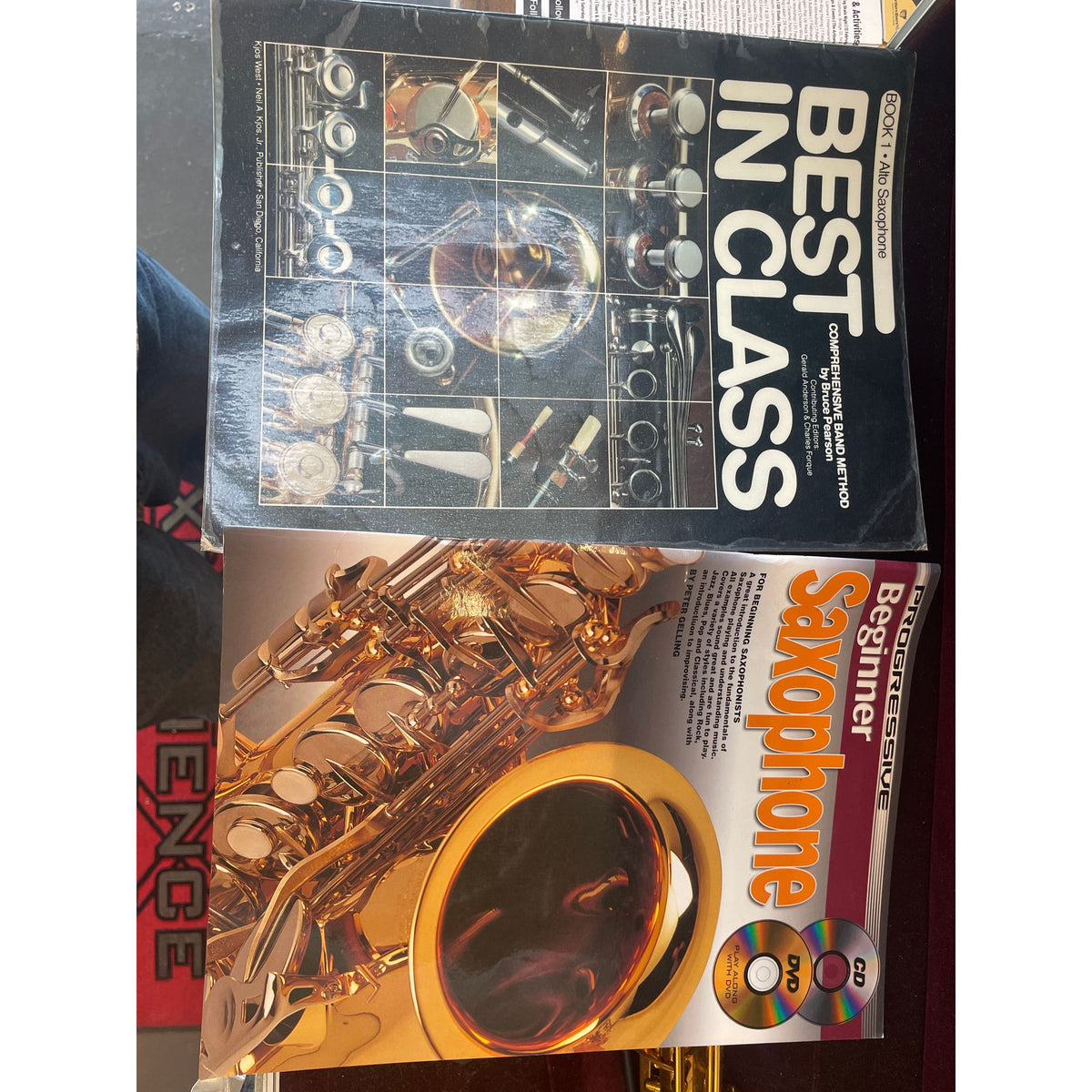 Used Suzuki Alto Saxophone in Case with Books and Stand