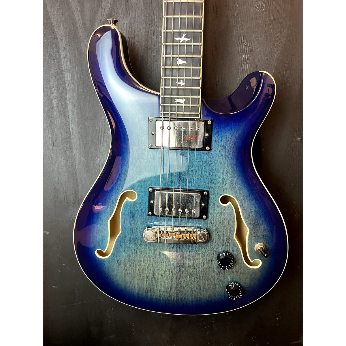 Used PRS SE Hollowbody II Peacock Blue Electric Guitar with Hardcase