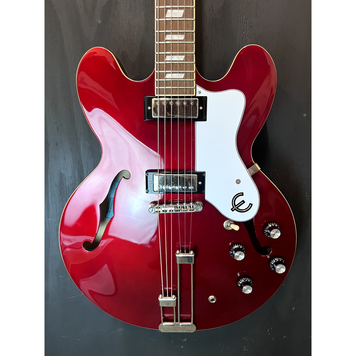 Used Epiphone SG Custom 2-Humbucker Ebony with Deluxe Gig Bag
