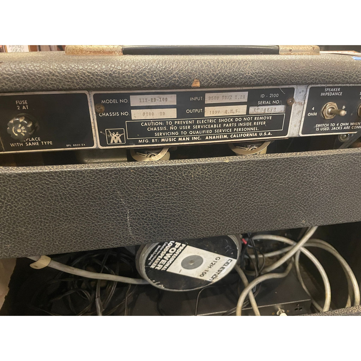 USED Music Man 112 RD One Hundred 100-Watt 1x12 Inch Guitar Combo with Distortion