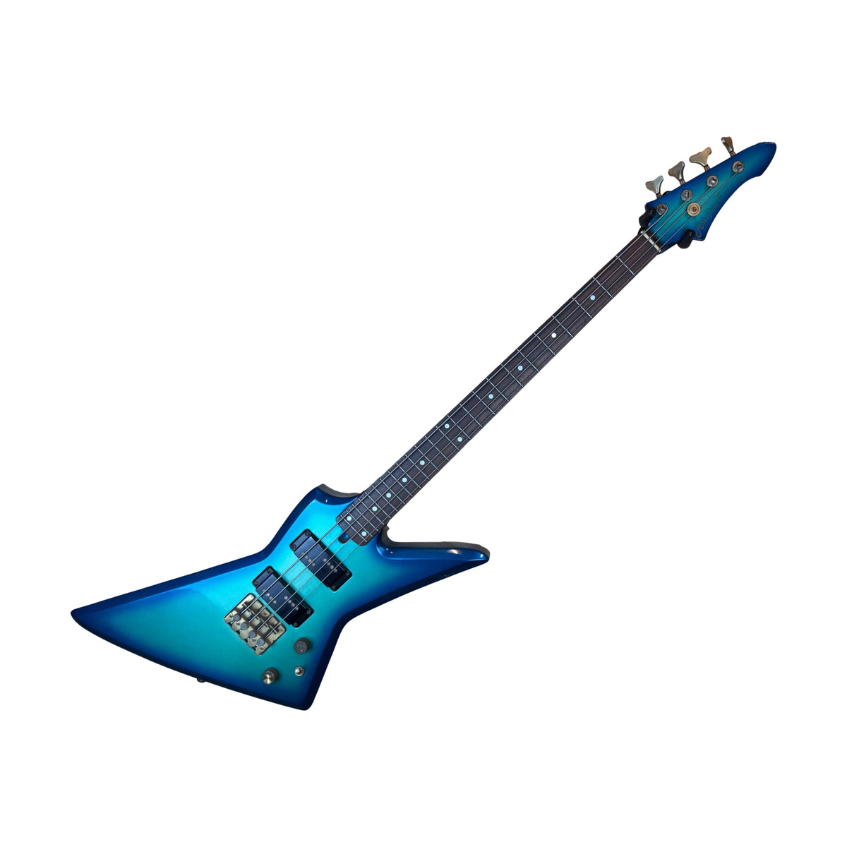 Used Aria Pro II ZZB-Deluxe Bass Blue Black Burst 1983 with Original Bag