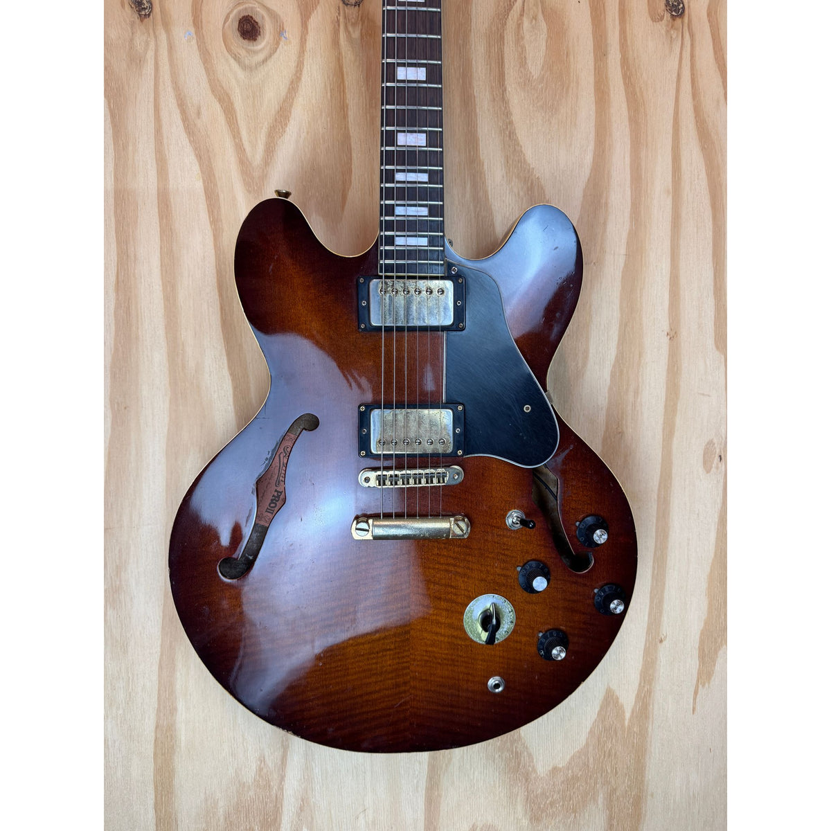 Used Aria Pro II ES500 Hollow body Electric Guitar in Hardcase