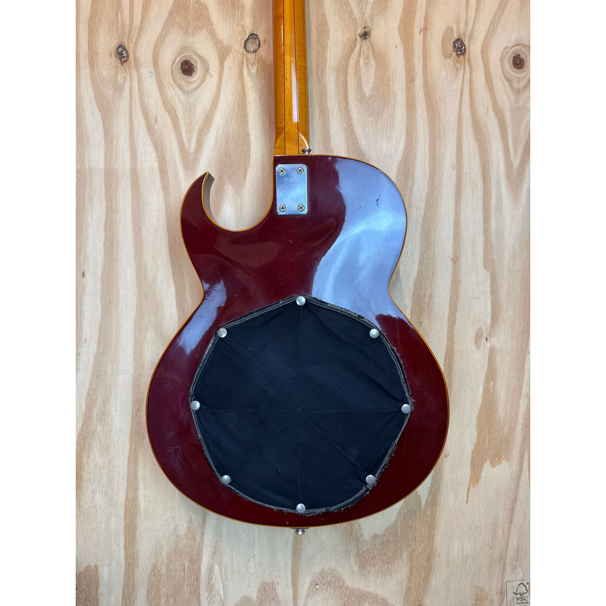 Used VOX Apollo Cherry Red Hollowbody Electric Guitar with Hard Case