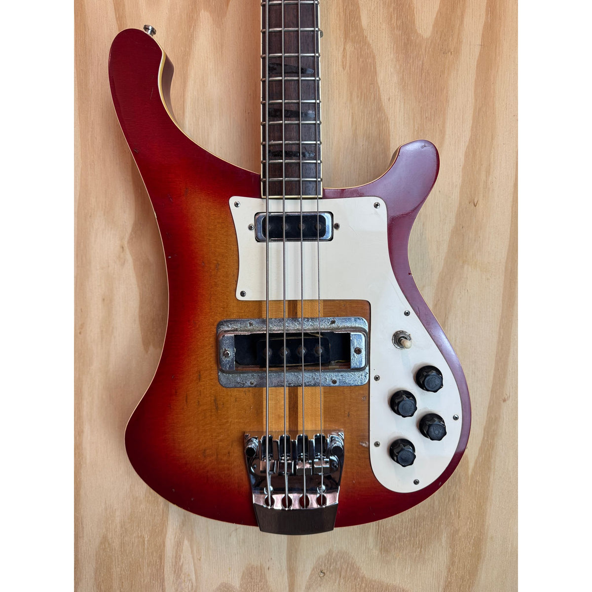 Used 70s Rickenbacker 4001 Copy Bass Guitar Lawsuit Era in Hard Case