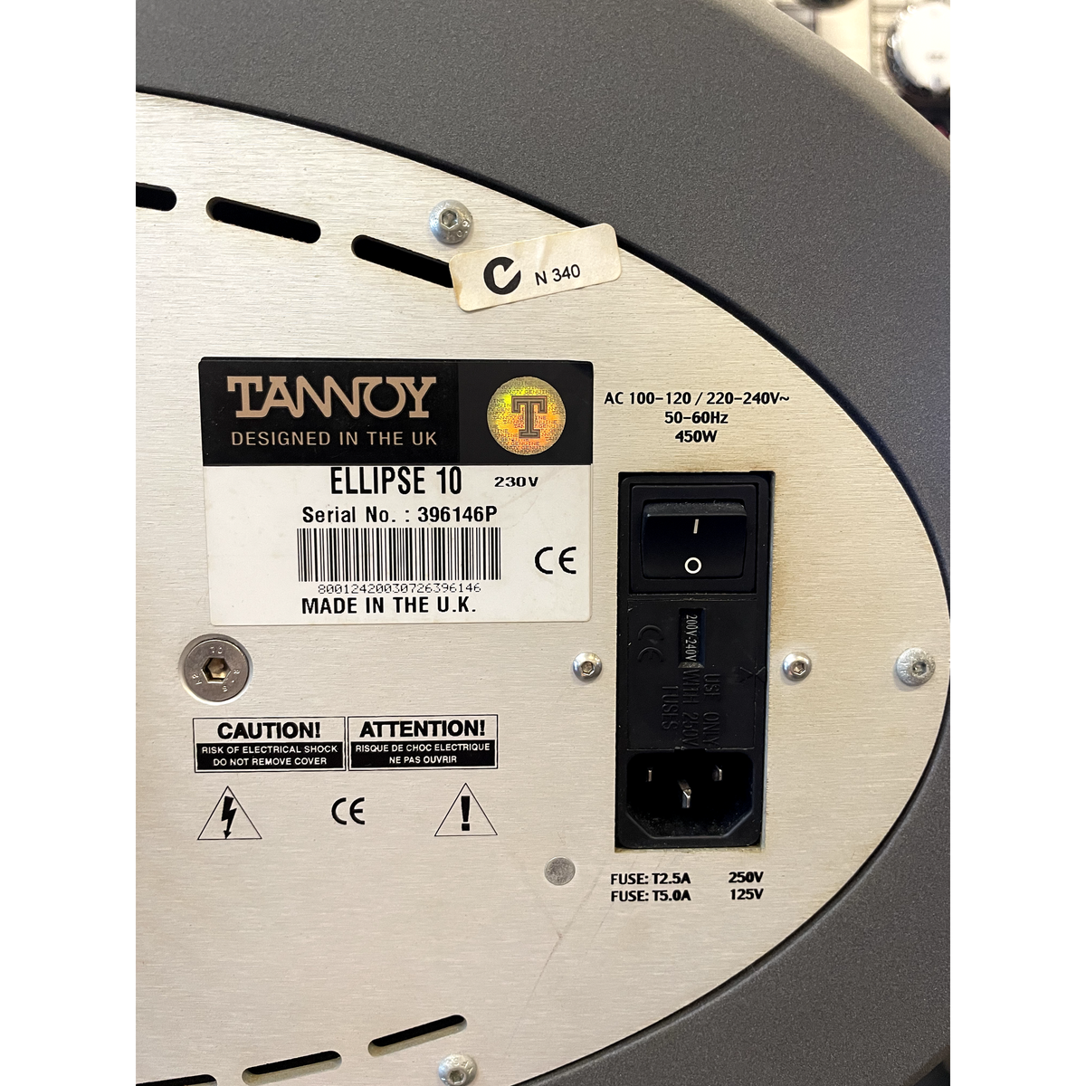 Used Tannoy Ellipse 10 Studio Monitor Pair