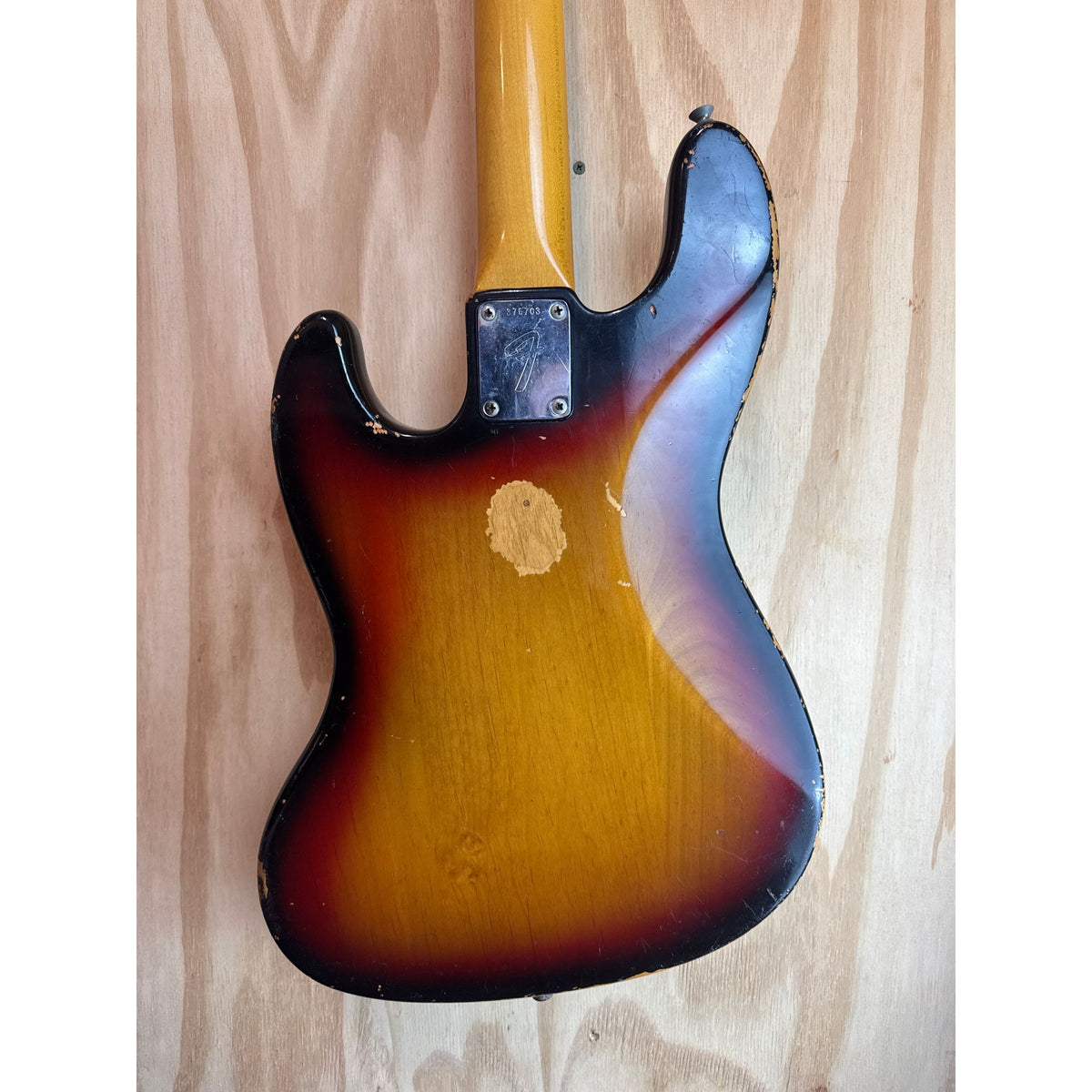 Used Fender Jazz Bass 1973 Sunburst Orig Case All Original