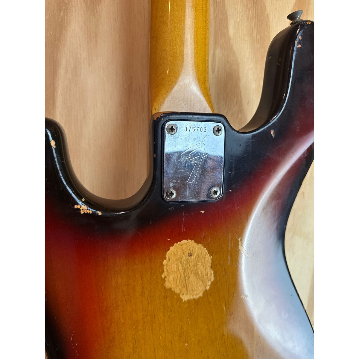 Used Fender Jazz Bass 1973 Sunburst Orig Case All Original