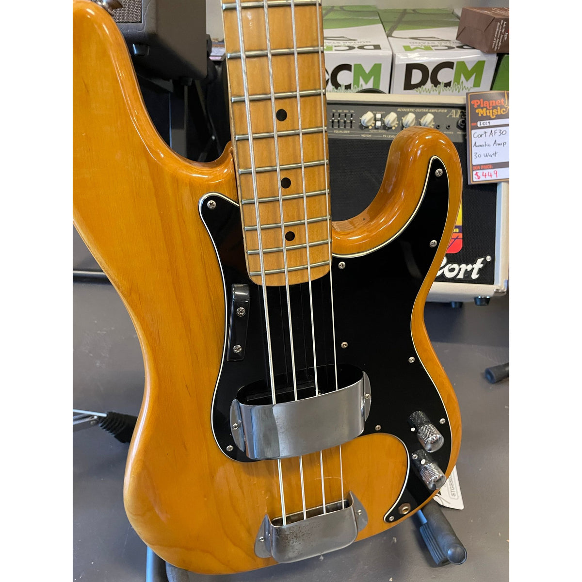 Used Fender USA Precision Bass Natural Circa 1978 with Original Hard Case