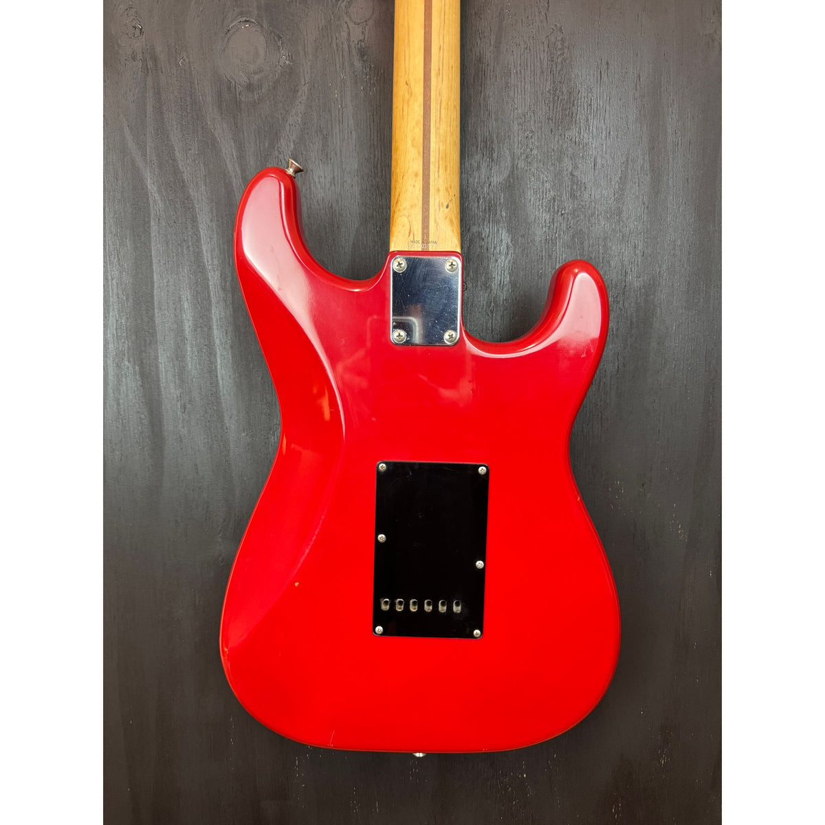 Used Squier 1993 Stratocaster Electric Guitar Left-handed Red with Gig Bag