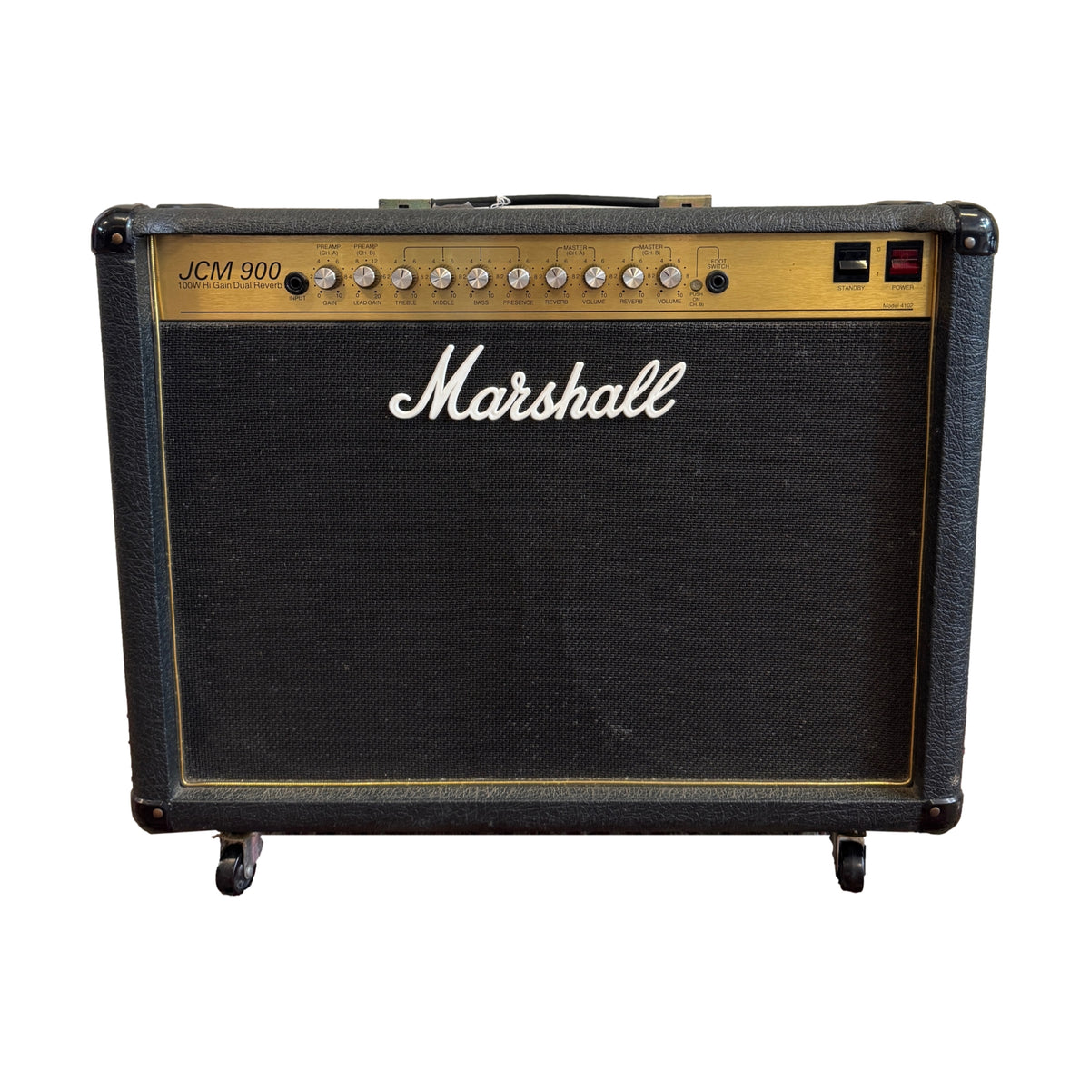 Used Marshall JCM 900 Combo Valve Guitar Amplifier with Cover and Footswitch