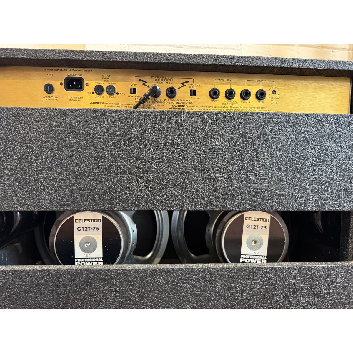 Used Marshall JCM 900 Combo Valve Guitar Amplifier with Cover and Footswitch