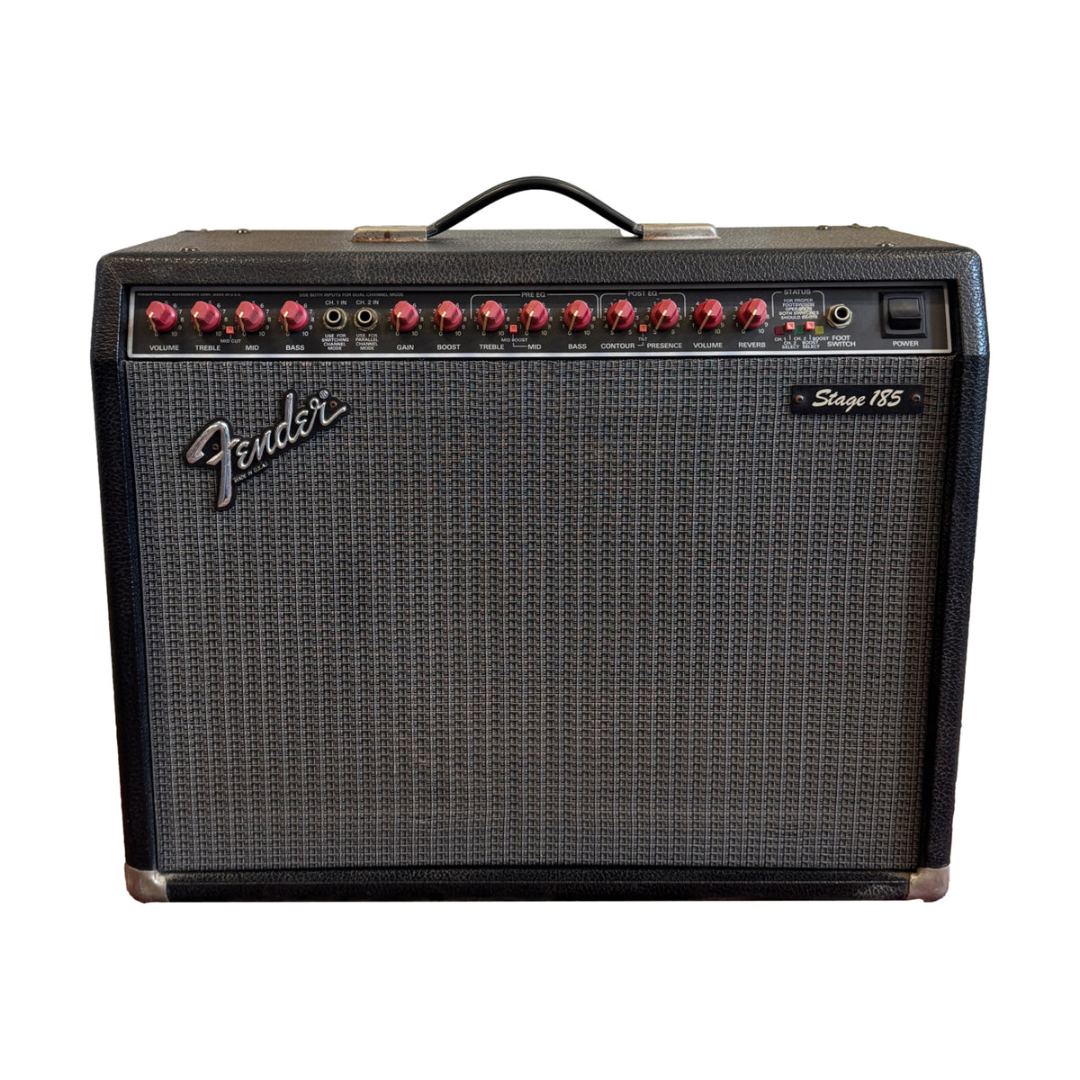 Used Fender Stage 185 Solid State Guitar Amplifier with Footswitch